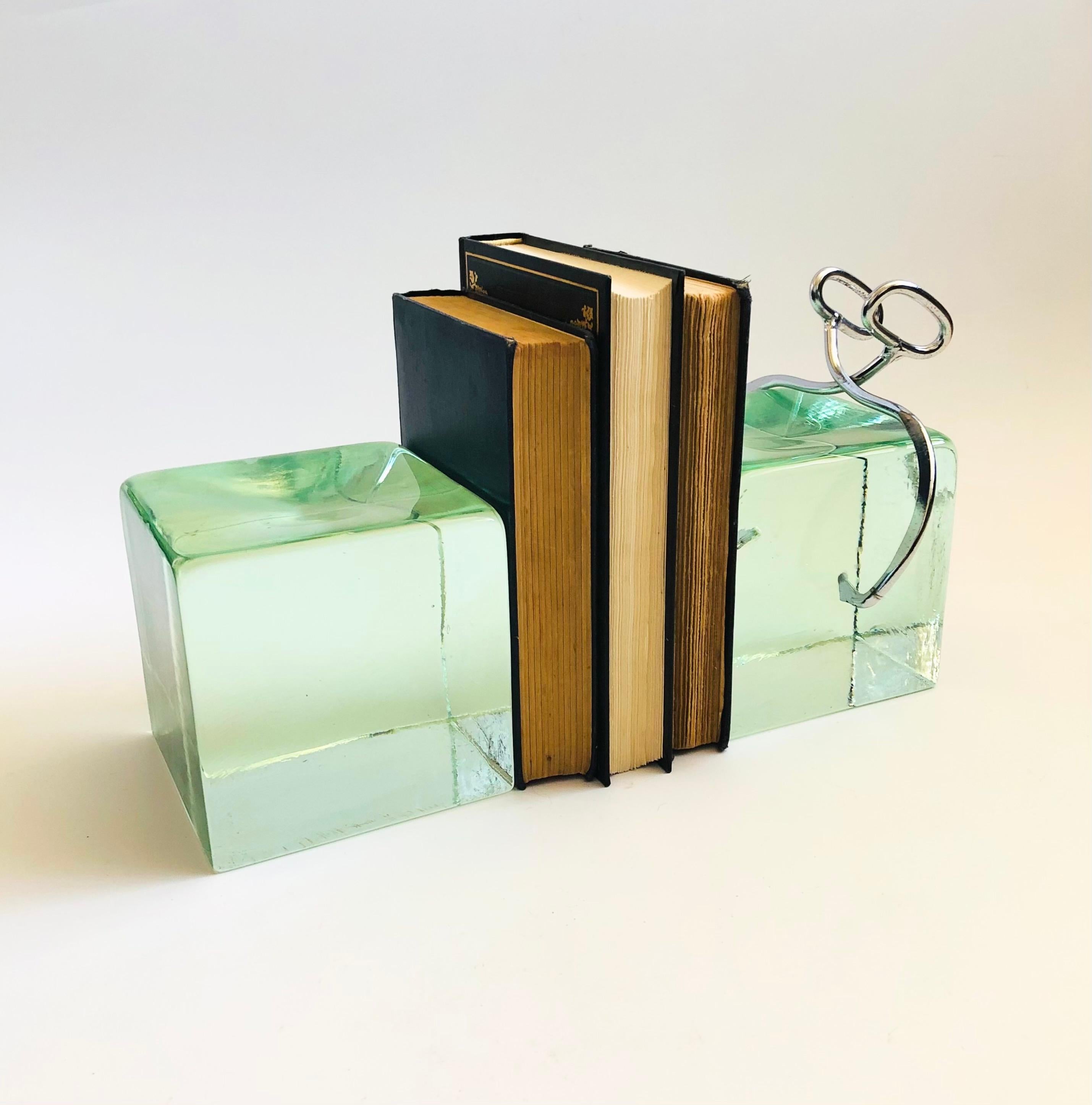Curtis Jere Ice Block Bookends For Sale 6