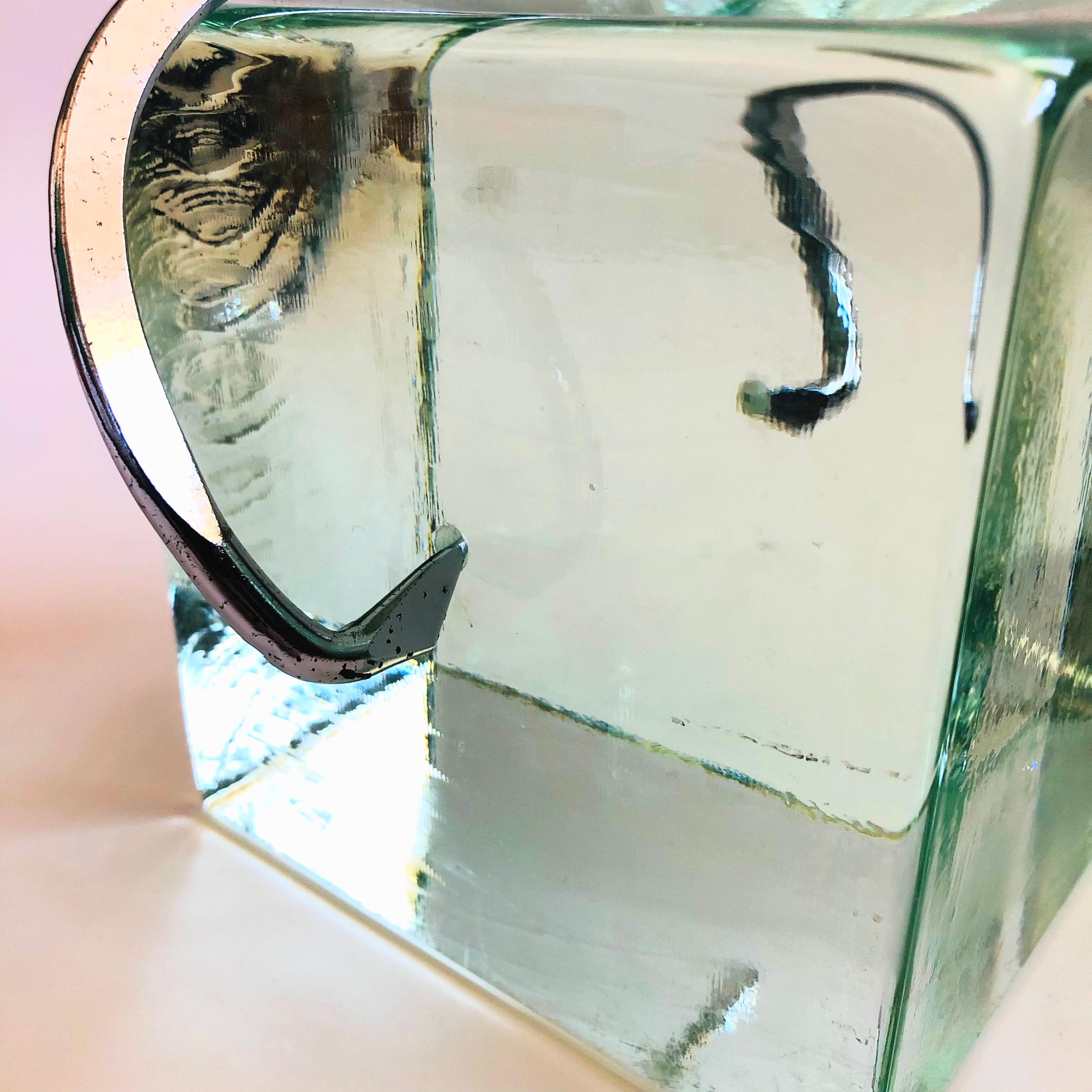 Metal Curtis Jere Ice Block Bookends For Sale