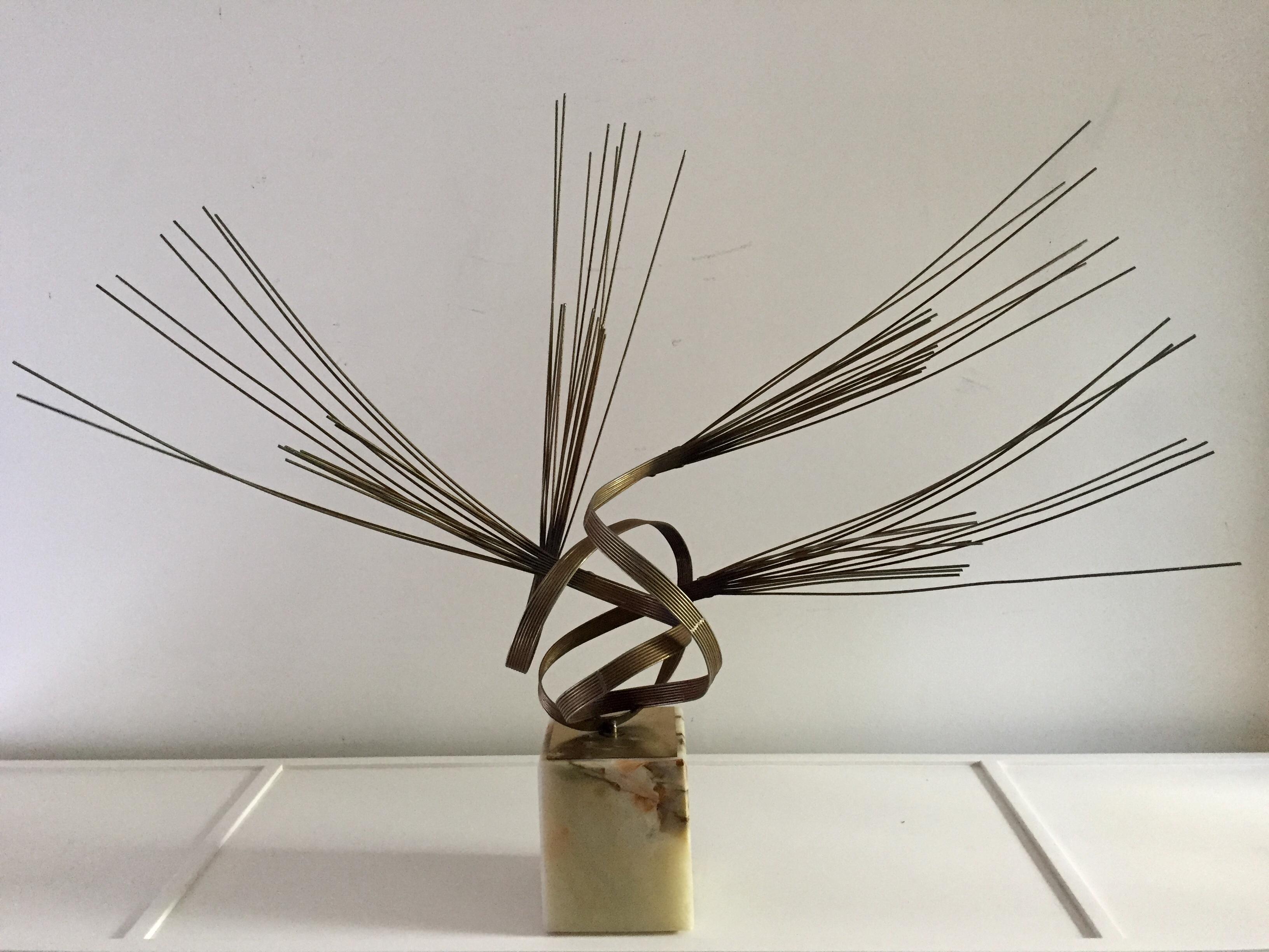 Mid-Century Modern Sculpture Kenetic Cyclone Spirited de Curtis Jere en vente