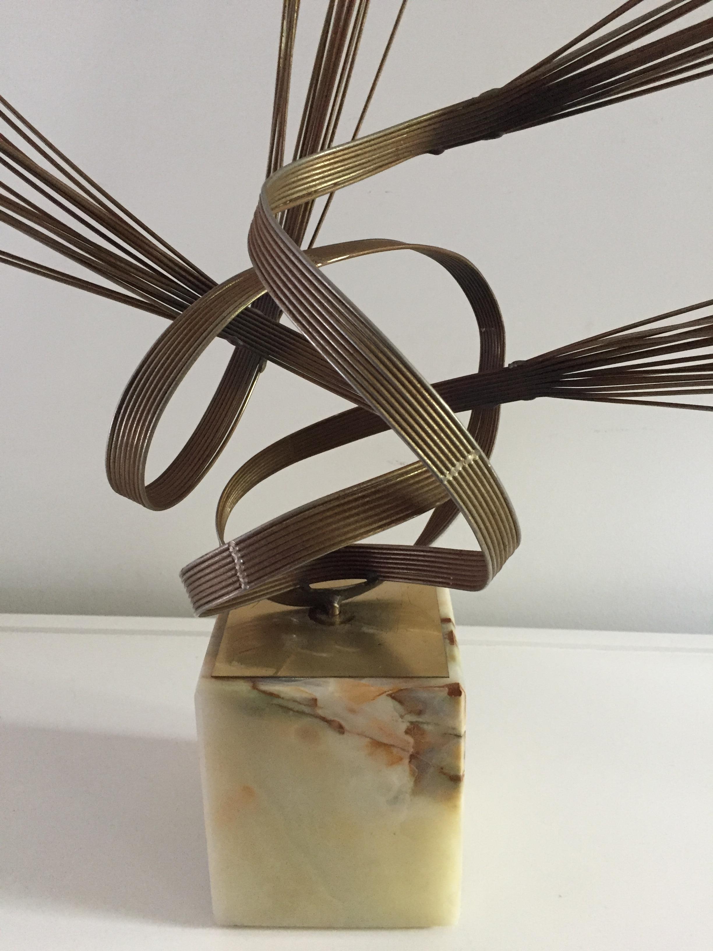 Mid-Century Modern Curtis Jere Kenetic Cyclone Spirited Sculpture For Sale
