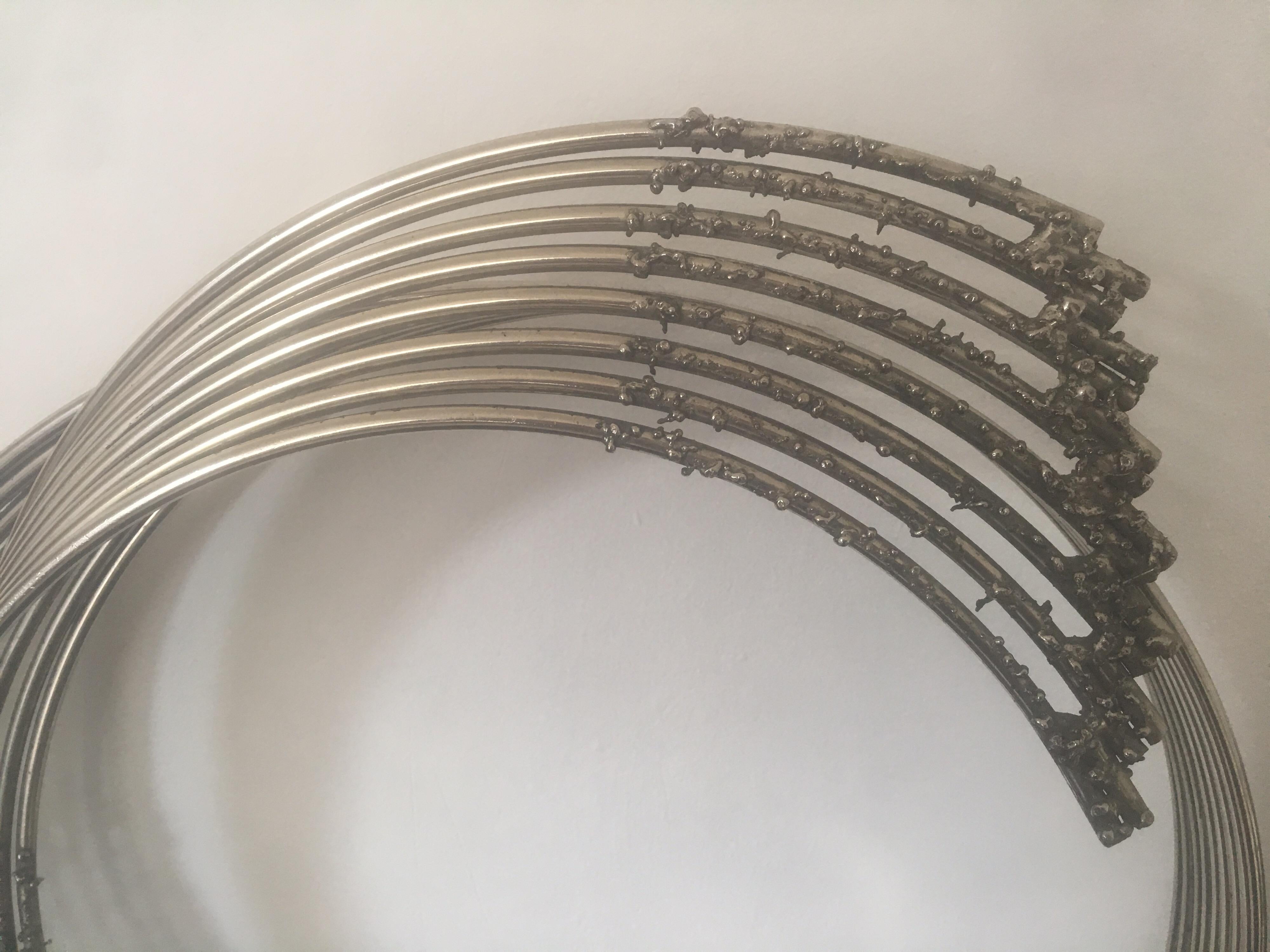 Curtis Jere Large Metal Wall Sculpture, 1970s  For Sale 4