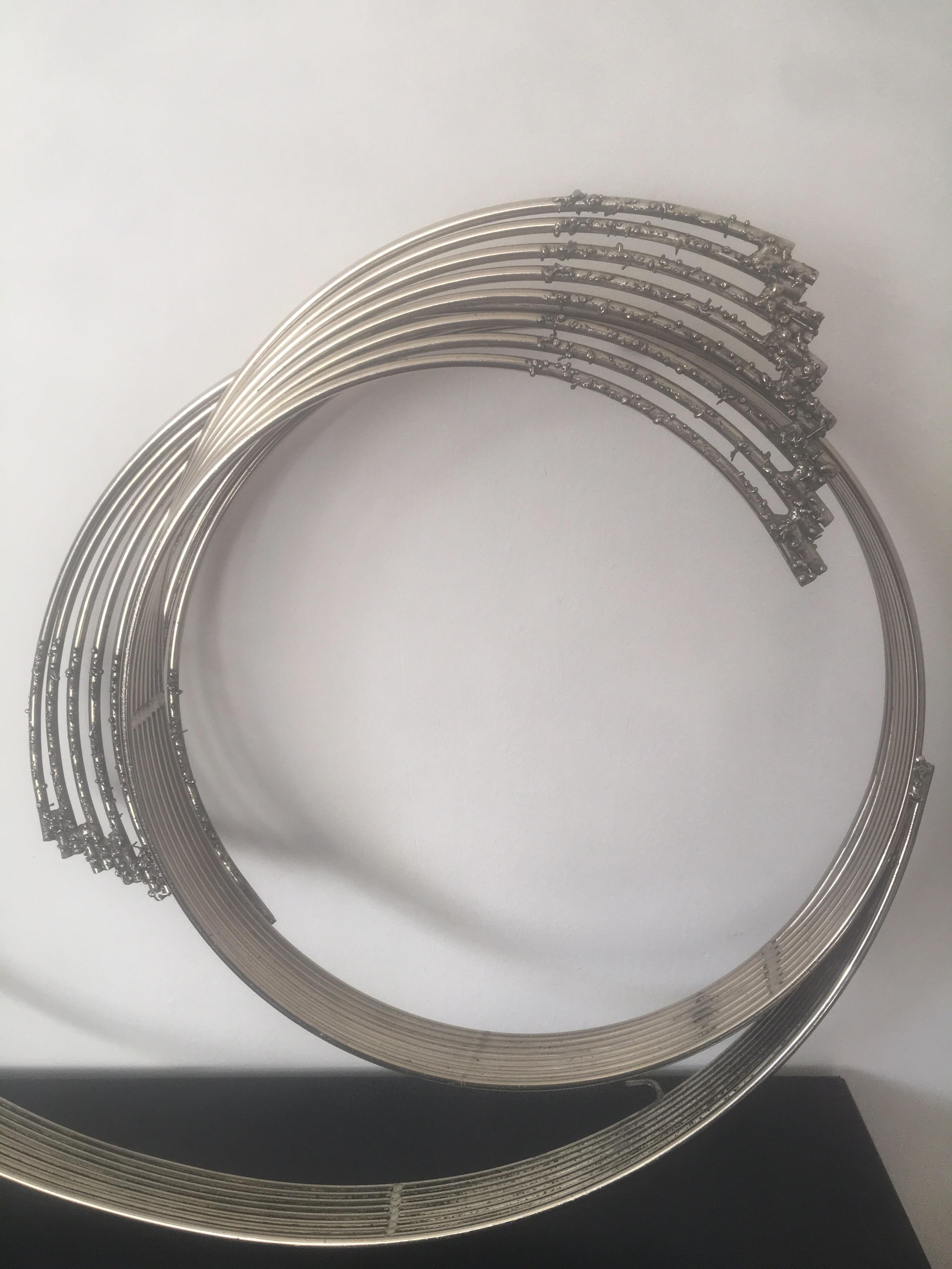 Curtis Jere Large Metal Wall Sculpture, 1970s  For Sale 1