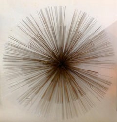 Curtis Jere Grande sculpture murale abstraite rotative en forme de soleil ou d'éblouissement