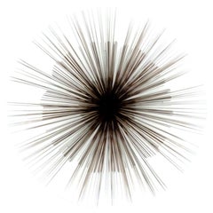 Curtis Jere Large Rotating Sunburst or Splay Abstract Wall Sculpture