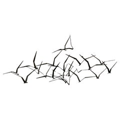 Curtis Jere LARGE Signed and dated 1969 flying birds Wall Sculpture abstract 