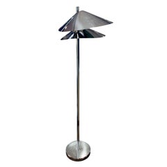 Curtis Jere "Lily Pad" Chrome Floor Lamp, 1960s