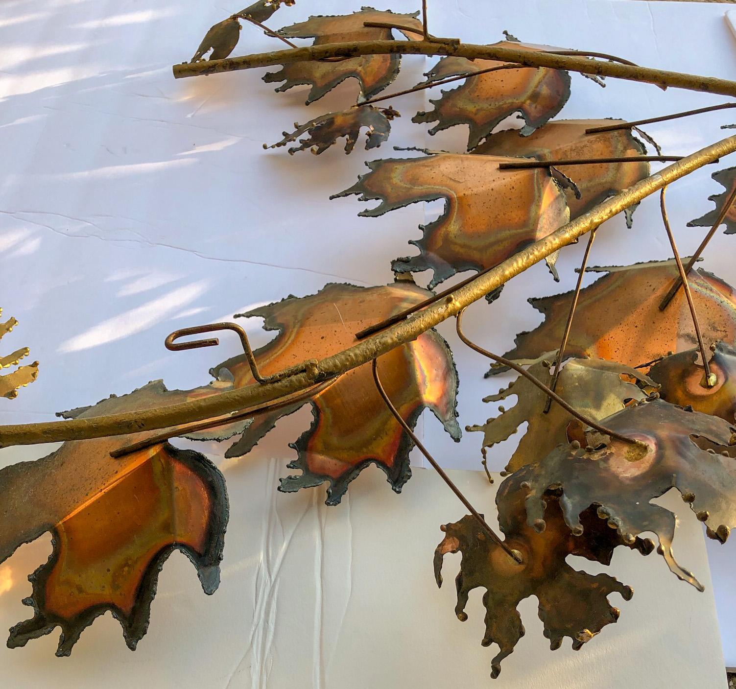 Curtis Jere Maple Leaf Wall Hanging, 1971 In Good Condition In Richmond, VA