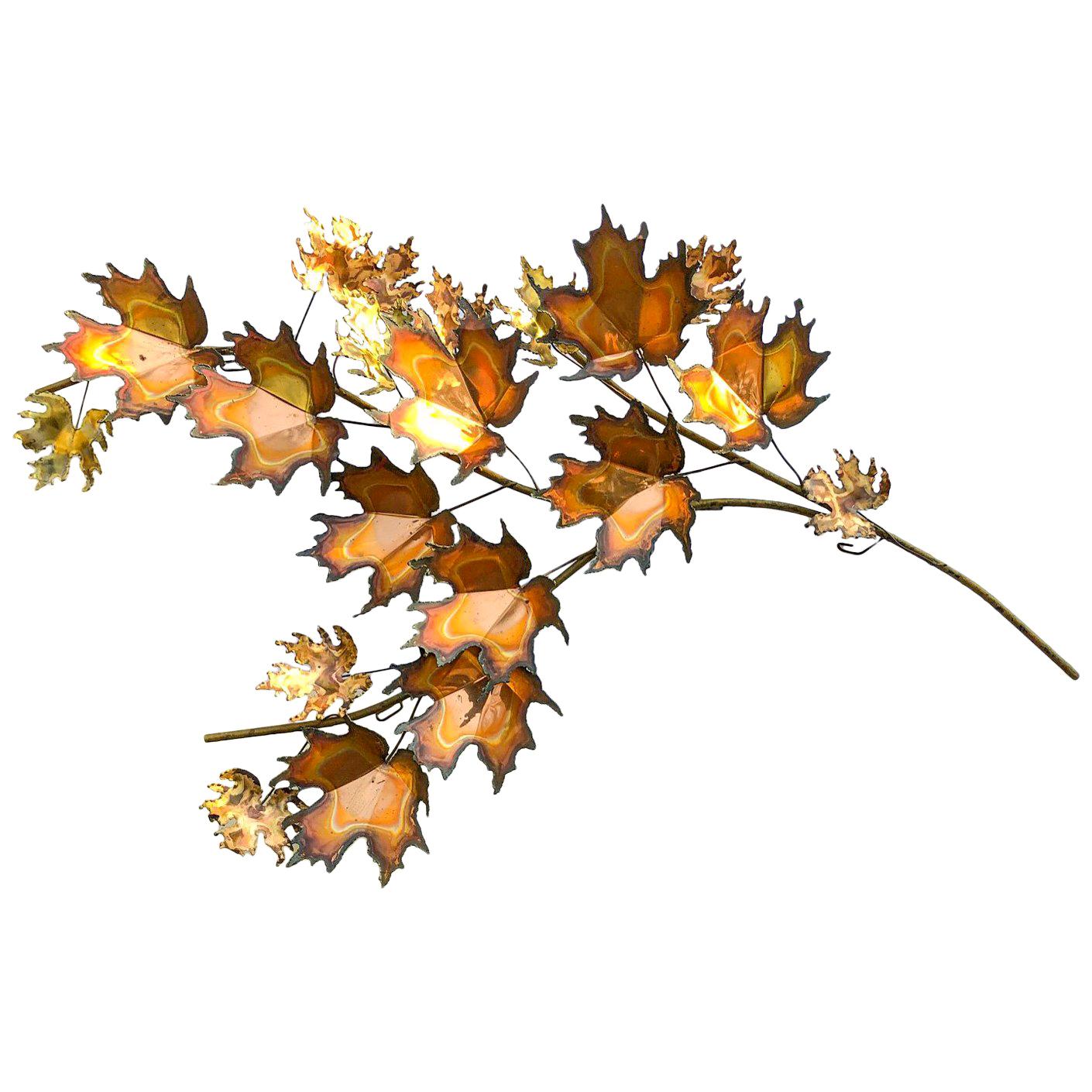 Curtis Jere Maple Leaf Wall Hanging, 1971