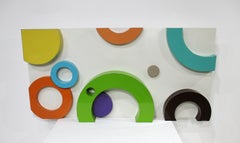 Curtis Jere Memphis Post Modern Styled Metal Wall Sculpture