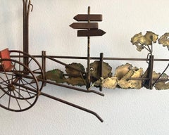 Curtis Jere Metal, Brass and Copper Wall Decor, USA, 1970