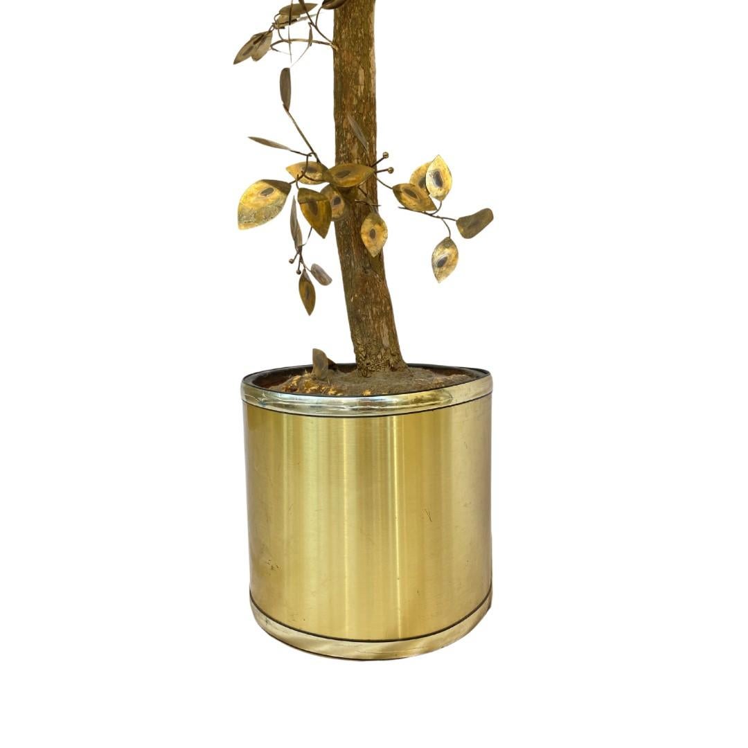 Americano Scultura ad albero in ottone di Curtis Jere, metà del secolo scorso in vendita