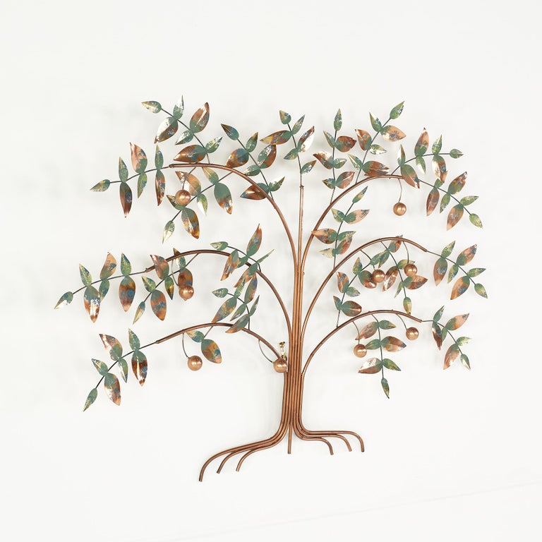 Curtis Jere Mid Century Tree of Life Brass Wall Sculpture

This sculpture measures: 39 wide x 3 deep x 28 inches high

Great Vintage Condition with one unattached leaf that remains with the piece.

We take our photos in a controlled lighting studio