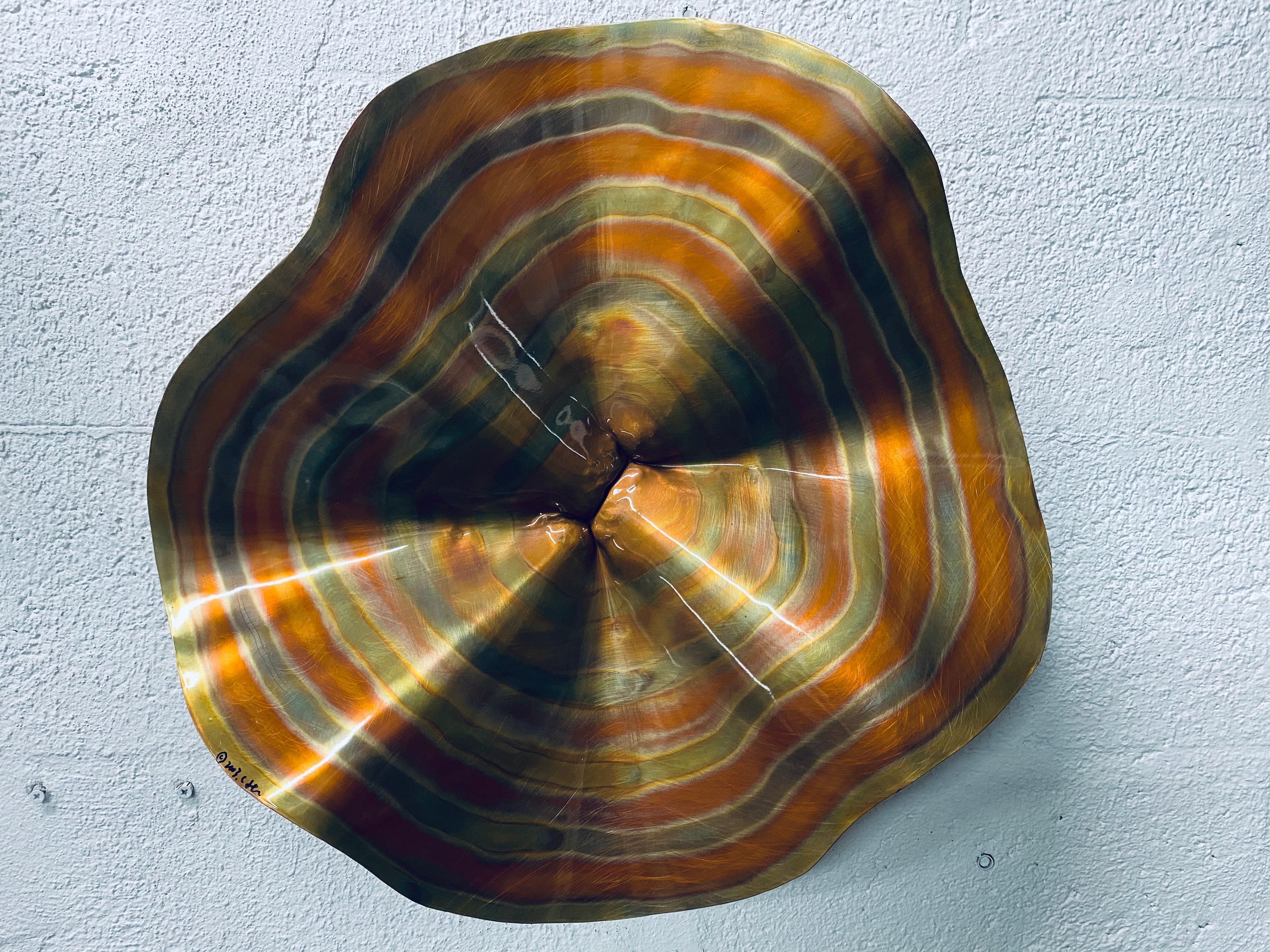 Curtis Jere Modern Copper Wall Sculpture, 2003 1
