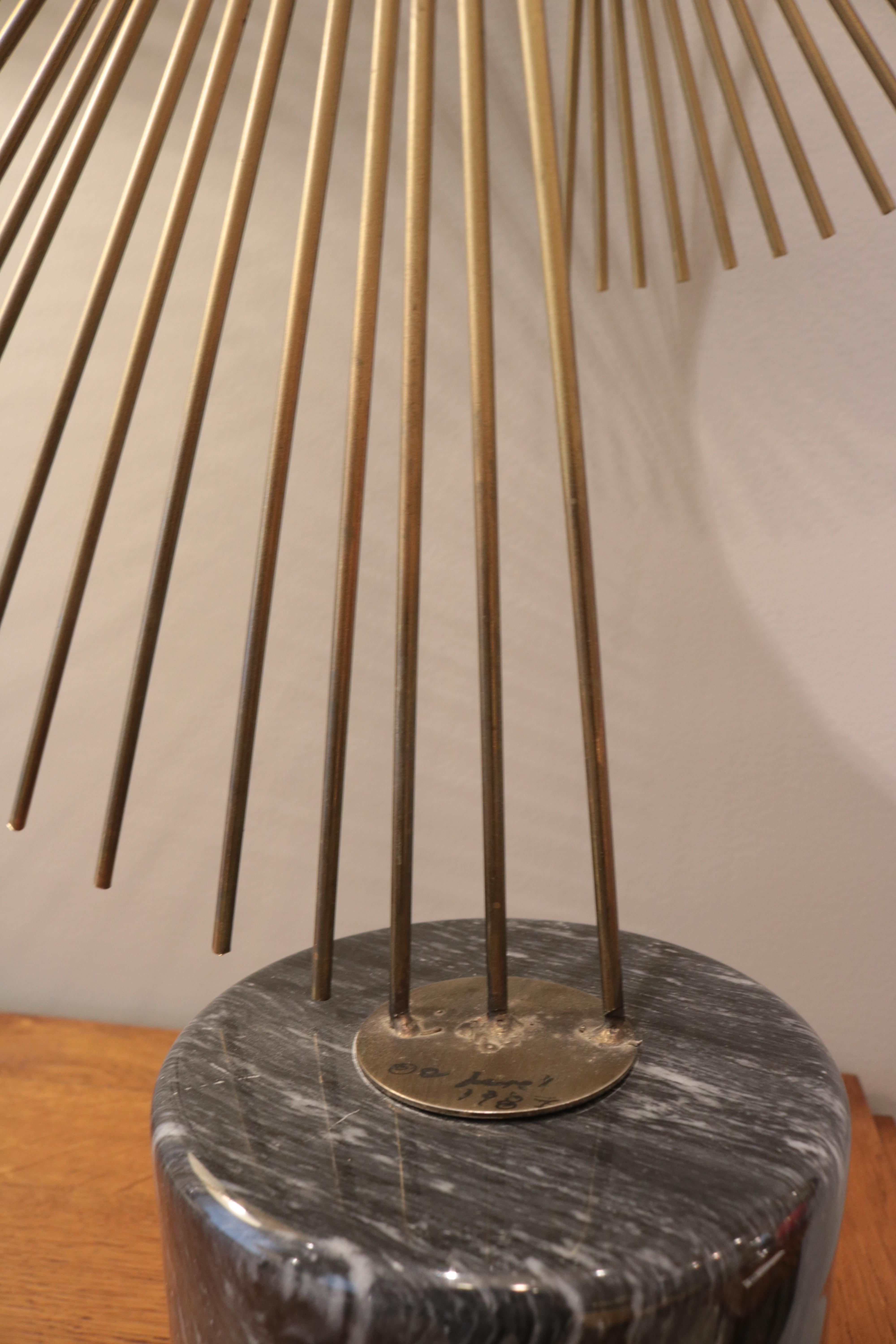 Brass Curtis Jere Modernist Table Sculpture For Sale