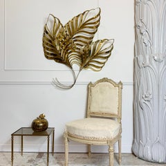 Curtis Jere Large Gold Leaf Wall Applique, 1991