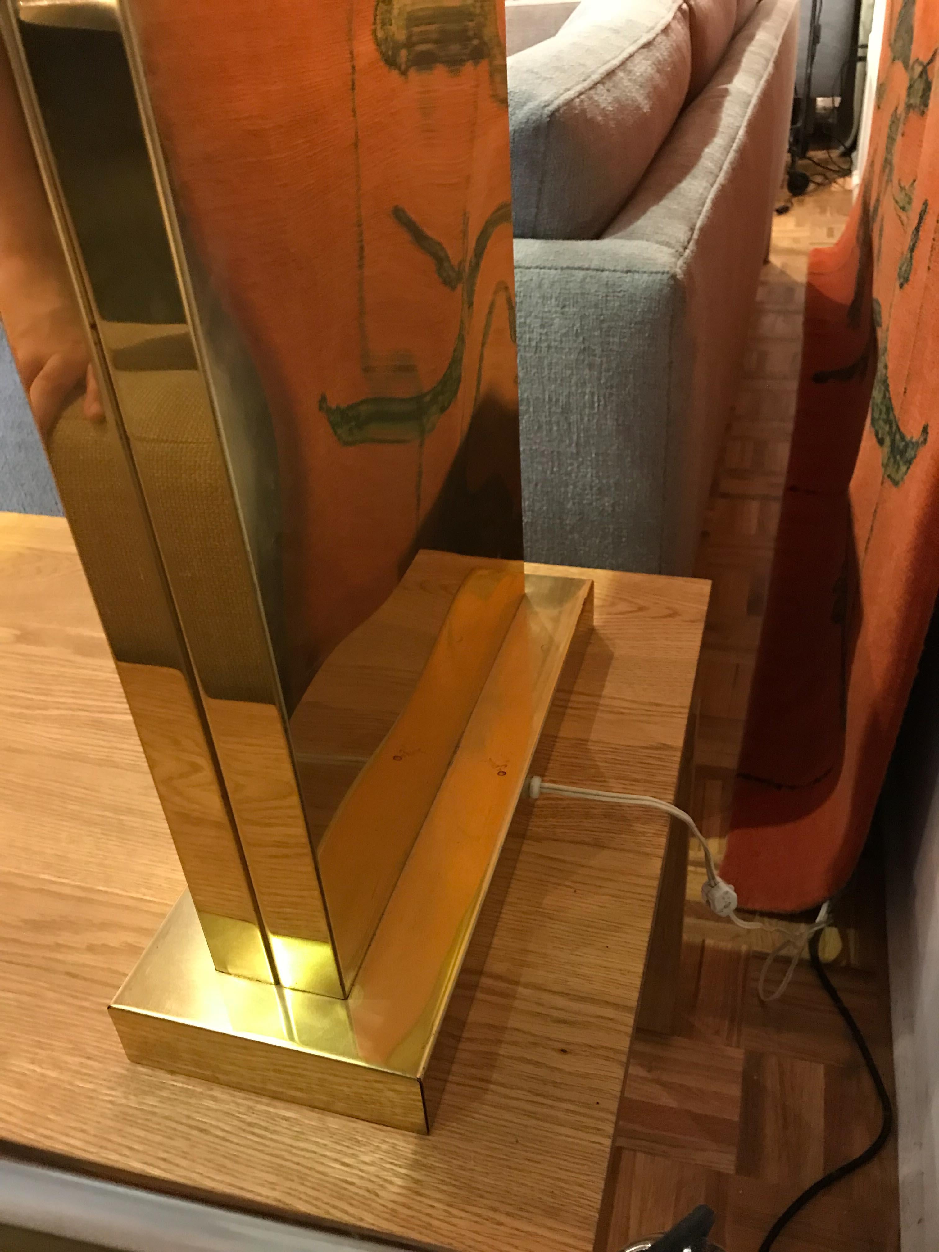 Curtis Jere Monumental Table Lamp In Good Condition For Sale In Vancouver, BC