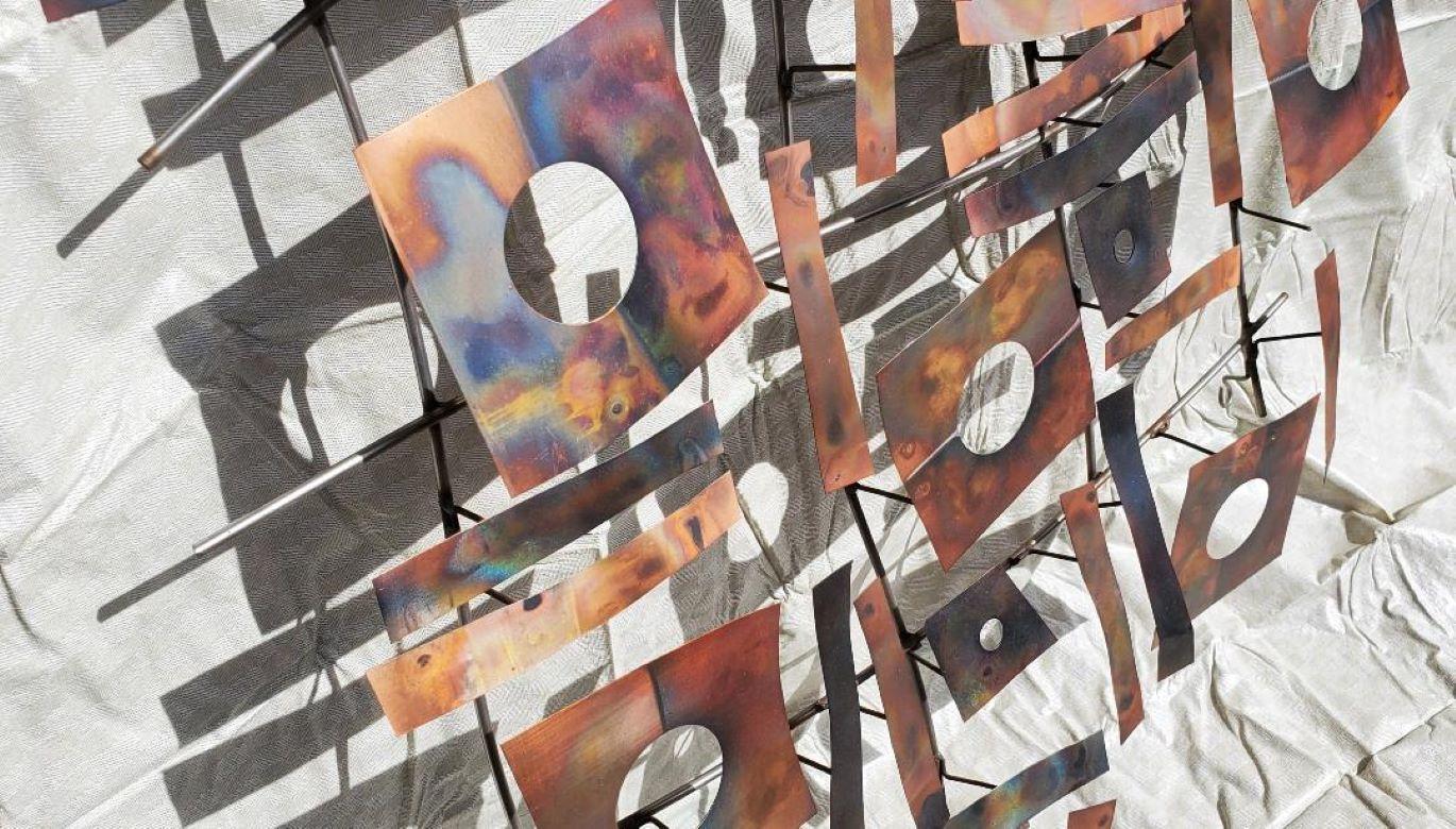 Sculpture murale de 2 pièces Curtis Jere ou C jere de métaux mélangés signée cjere 2006 en vente 1