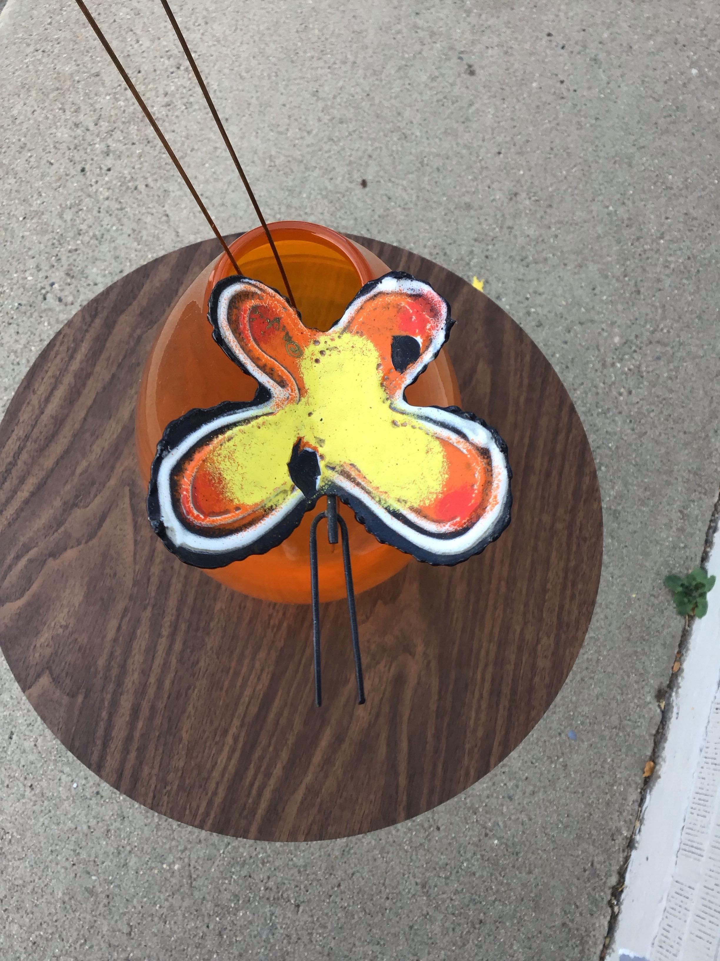 Metallo Farfalle arancioni Curtis Jeré, set di 3 pezzi in vendita