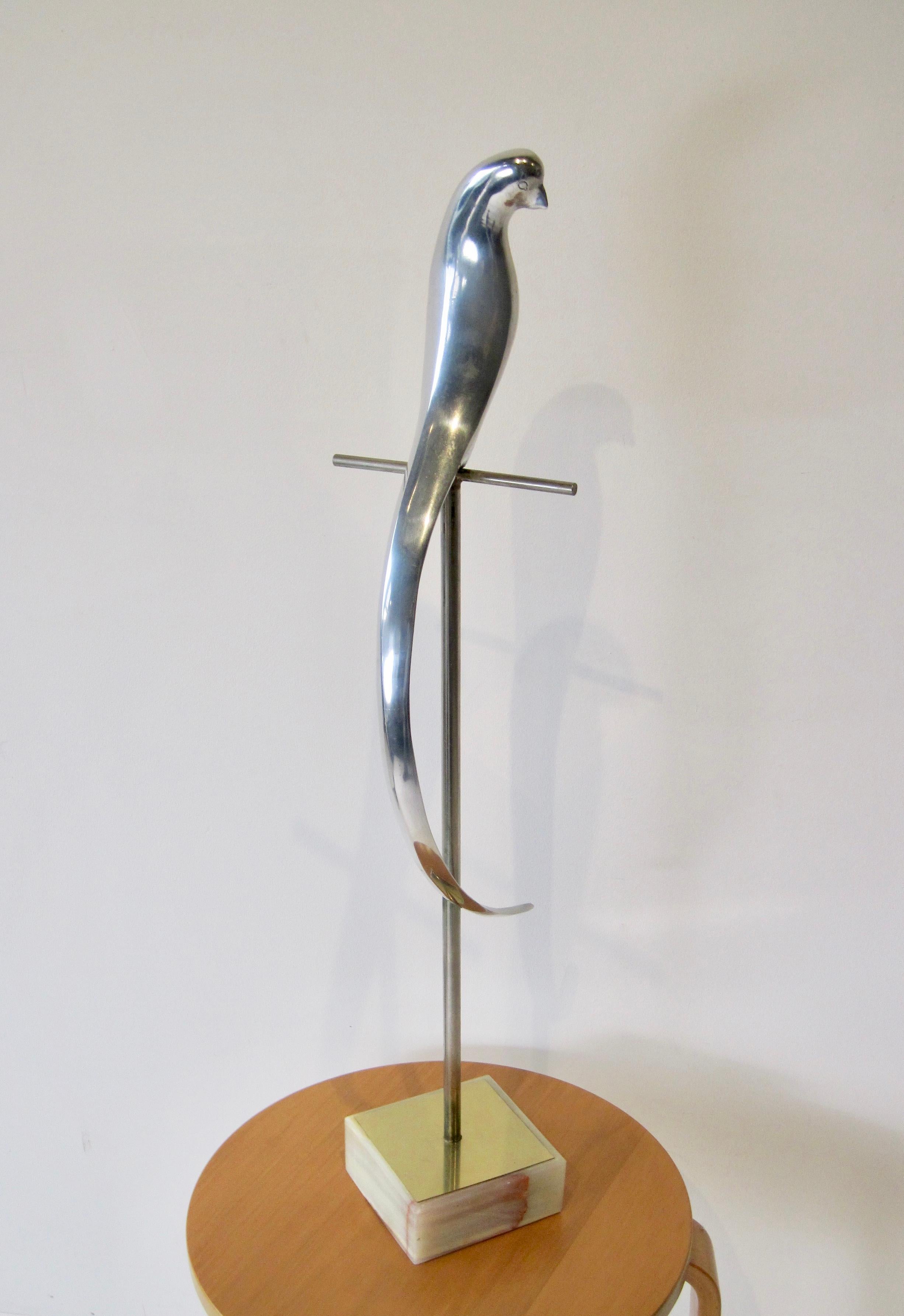 Post-Modern Curtis Jeré Parrot Sculpture For Sale