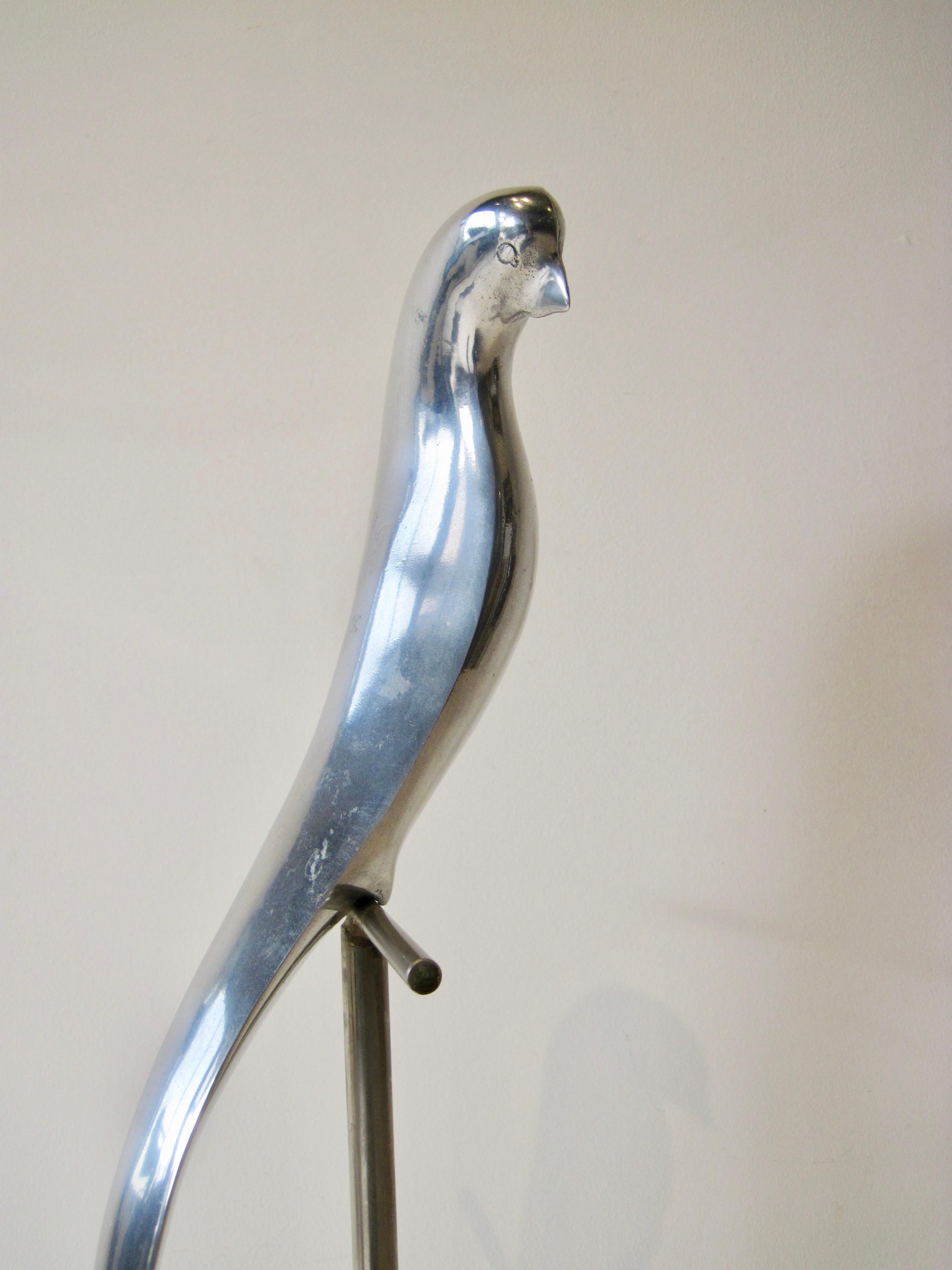 Curtis Jeré Papageien-Skulptur (Aluminium) im Angebot