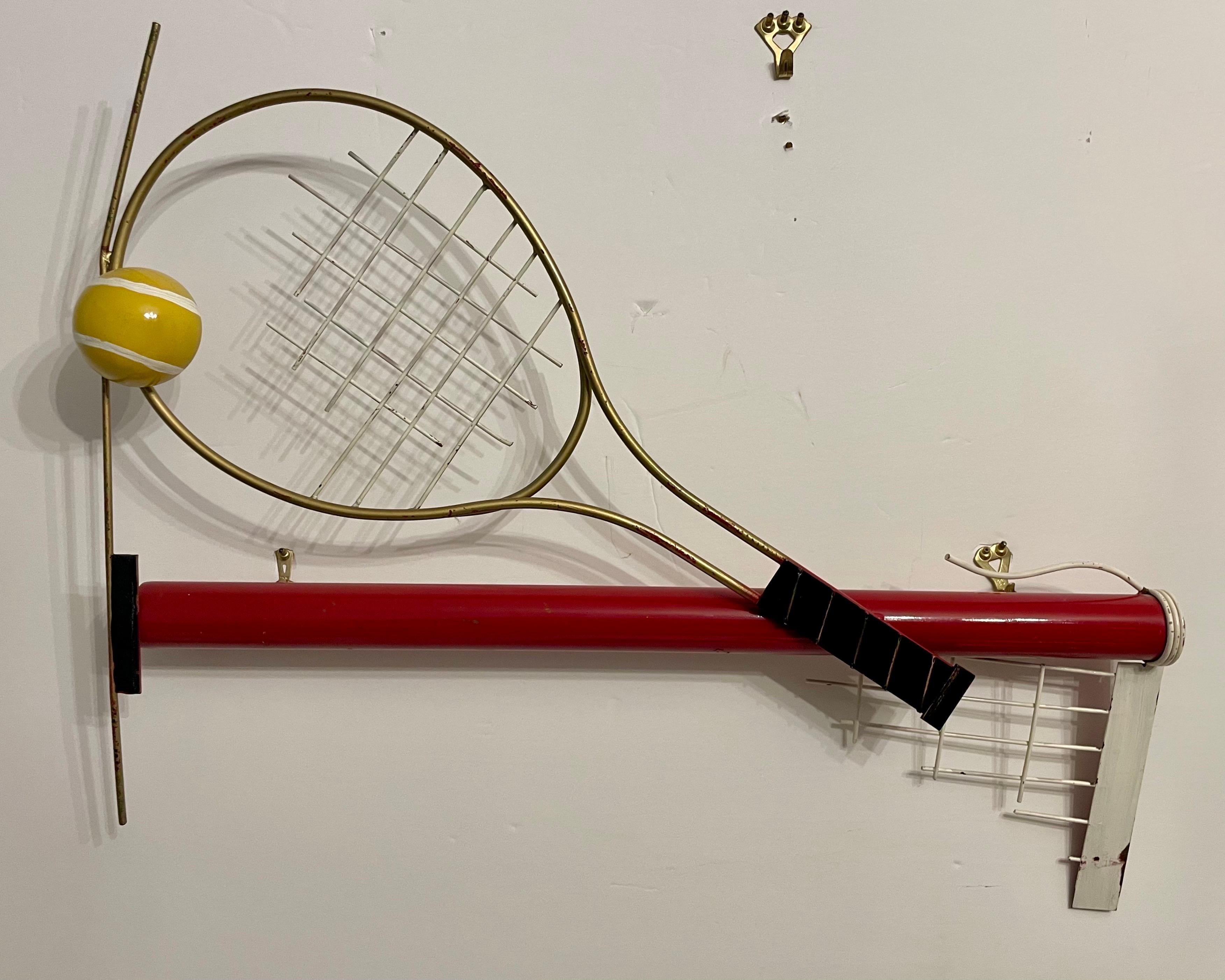 Curtis Jere Arte Pop  1988 Escultura mural de tenis siglo XX en venta