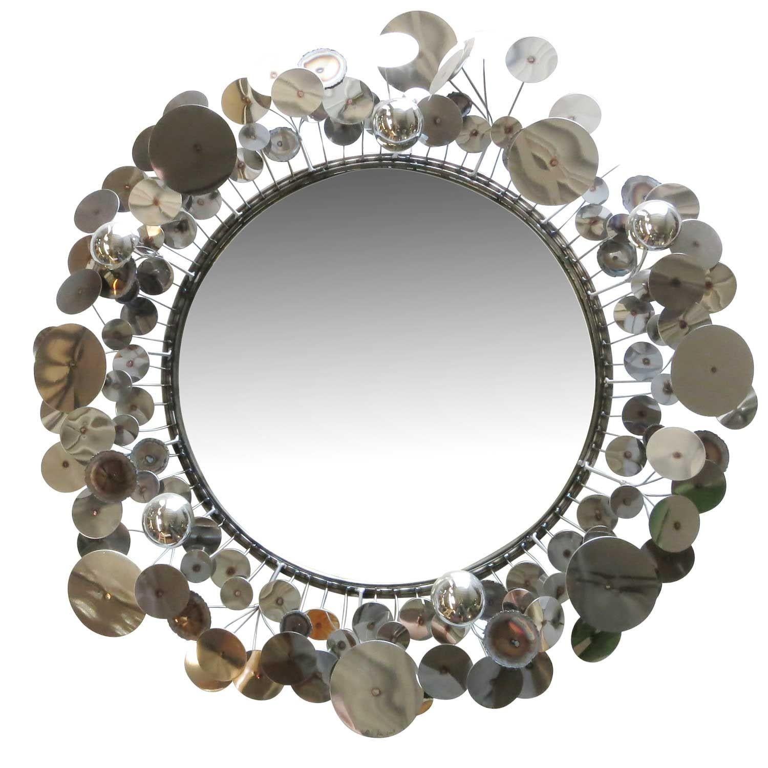 Miroir mural sculptural 