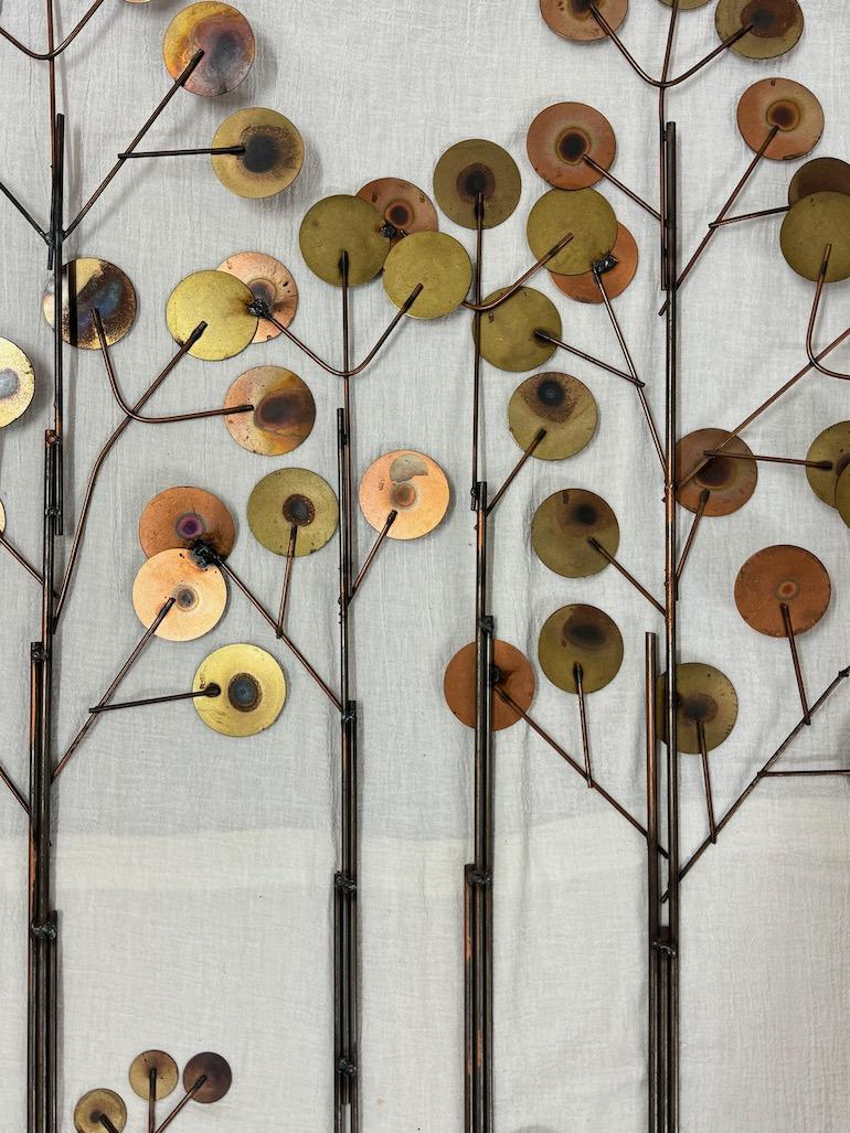 Curtis Jere Raindrops Tree Wall Sculpture For Sale 8