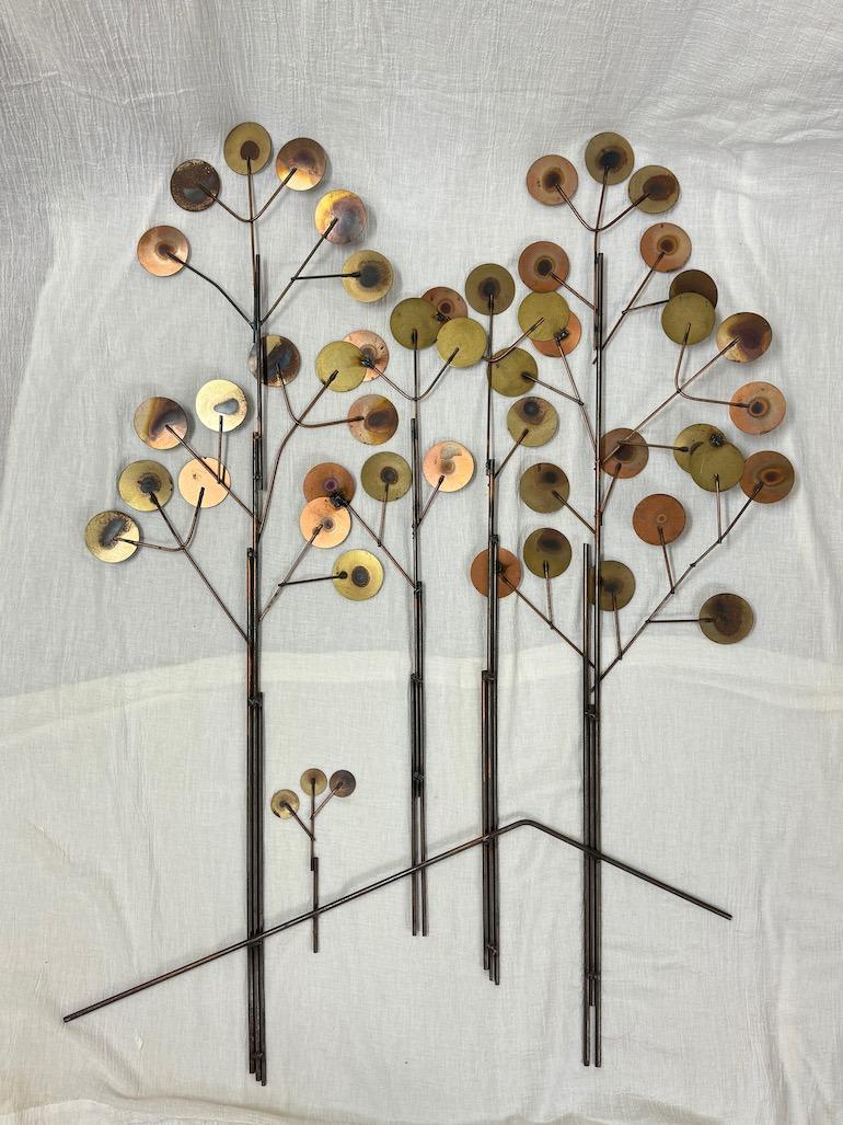 Curtis Jere Raindrops Tree Wall Sculpture For Sale 9