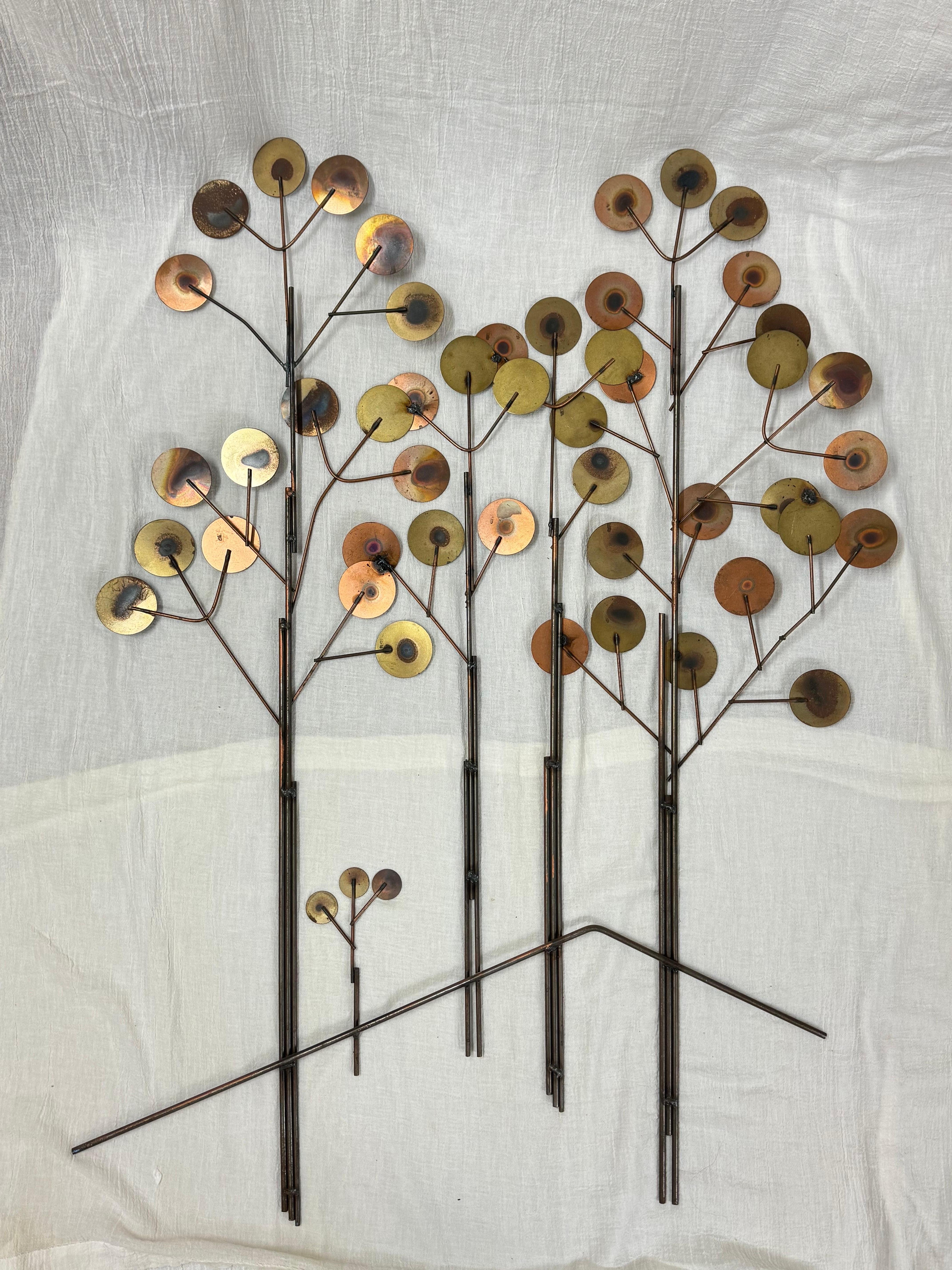 Curtis Jere Raindrops Tree Wall Sculpture For Sale 6