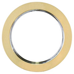 Curtis Jere Round Brass Wall Mirror for Artisan House