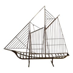 Curtis Jere Sailboat Sculpture