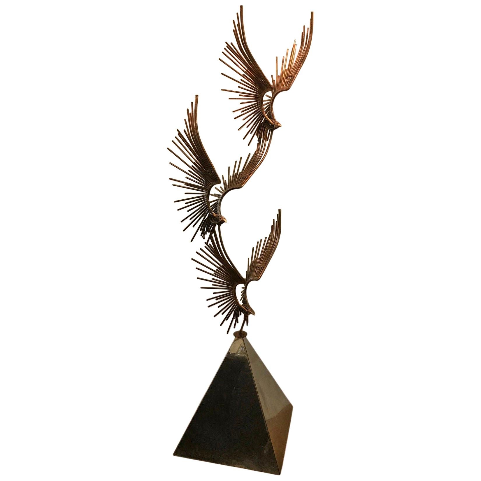 Curtis Jere Sculpture of Eagle in Flight