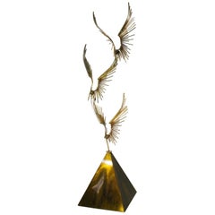 Curtis Jeré Sculpture of Eagles in Flight