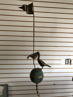 1971 Curtis Jere Pelican on Buoy Sculpture