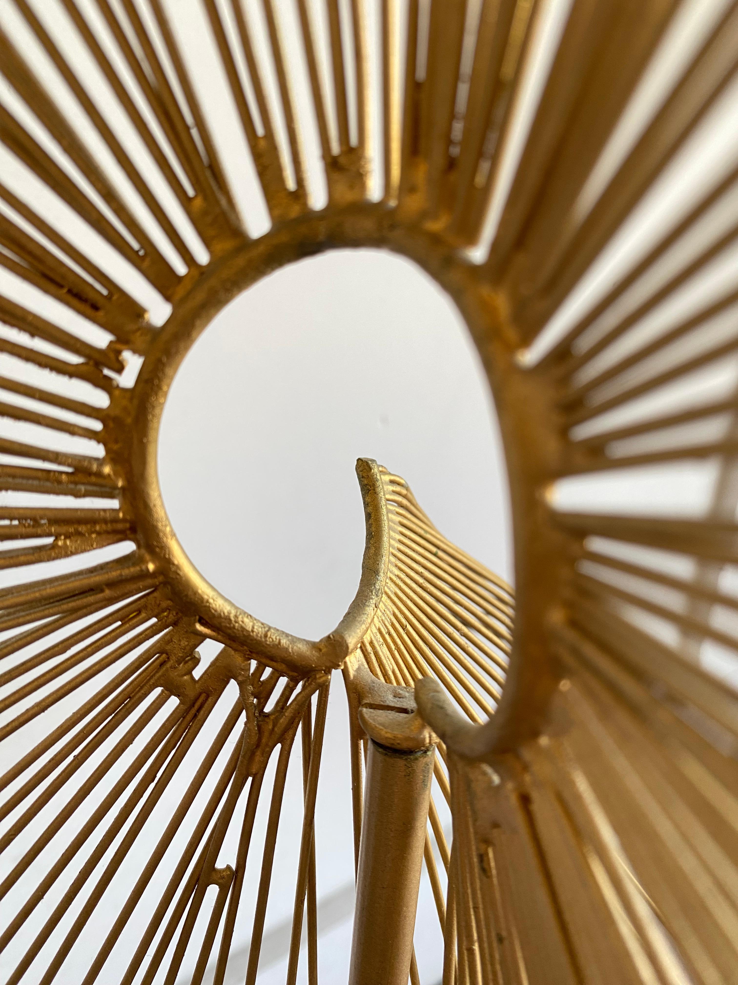 Escultura Helix Spiral Gild en latón por Curtis Jere 4