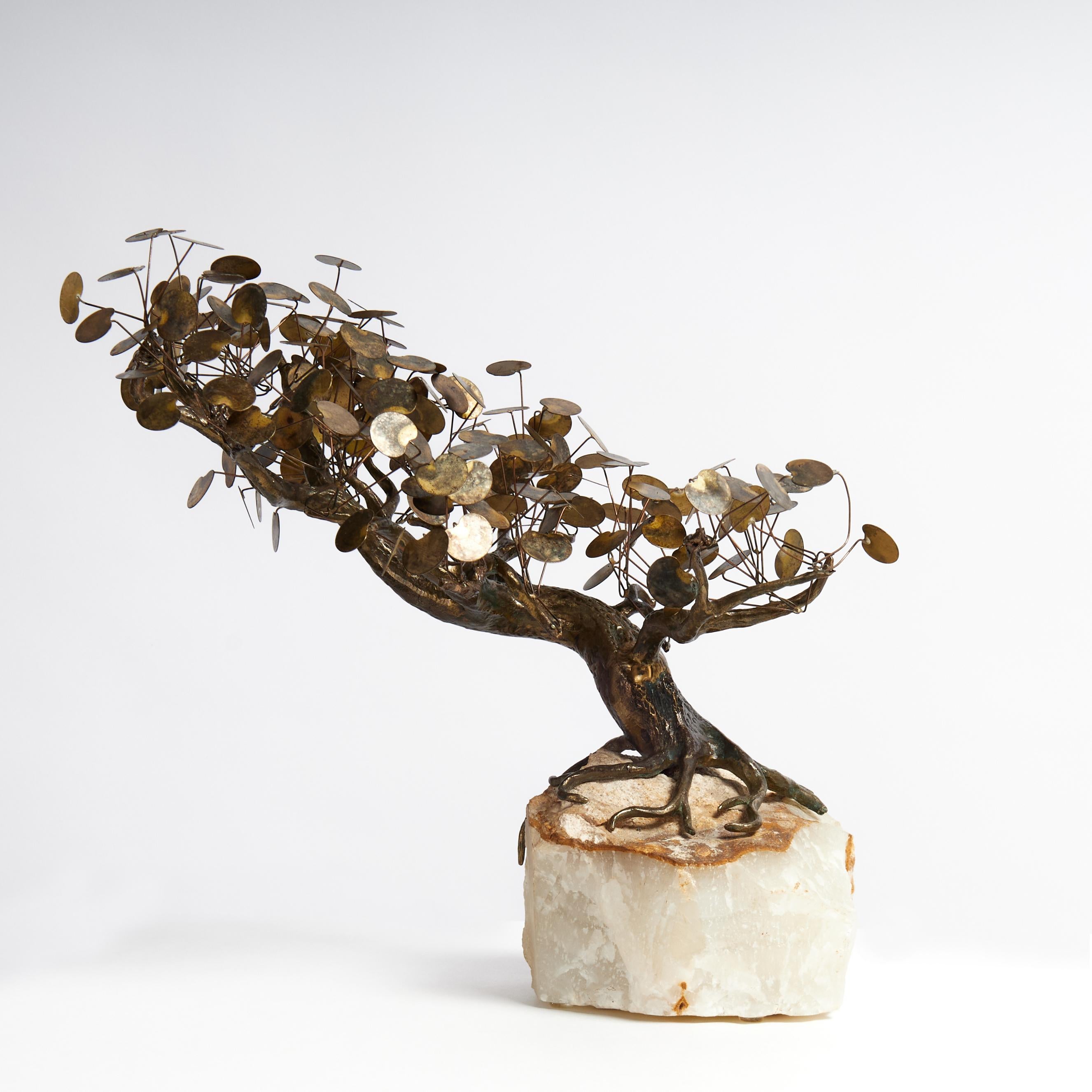 Mid Century Modern Tree Sculpture by Curtis Jere For Sale 1
