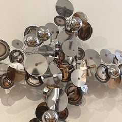 Silver 'Raindrops' Wall Sculpture