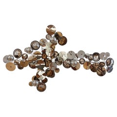 Silver 'Raindrops' Wall Sculpture