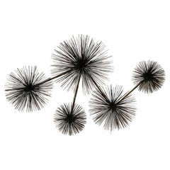Curtis Jere Sea Urchin or Dandelions Wall Sculpture