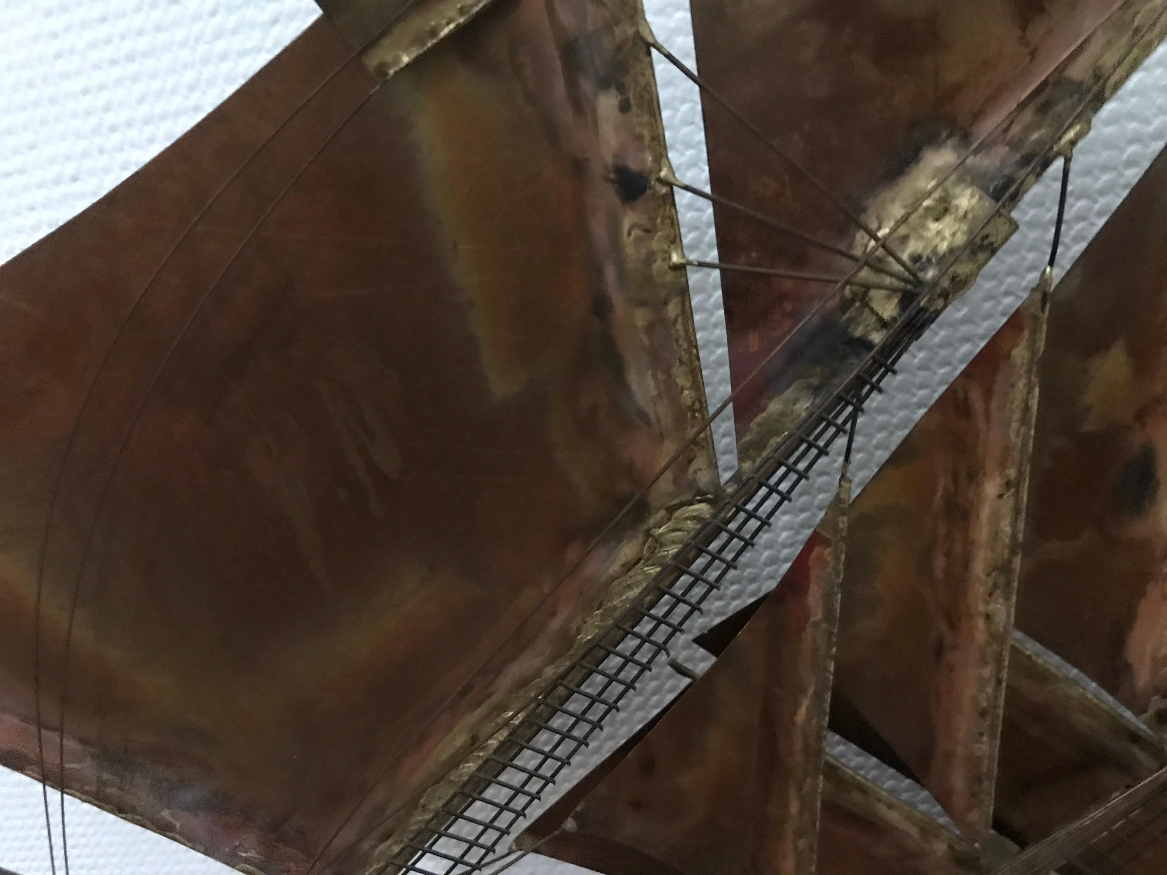 Curtis Jere Ship Sculpture In Good Condition In Winnetka, IL