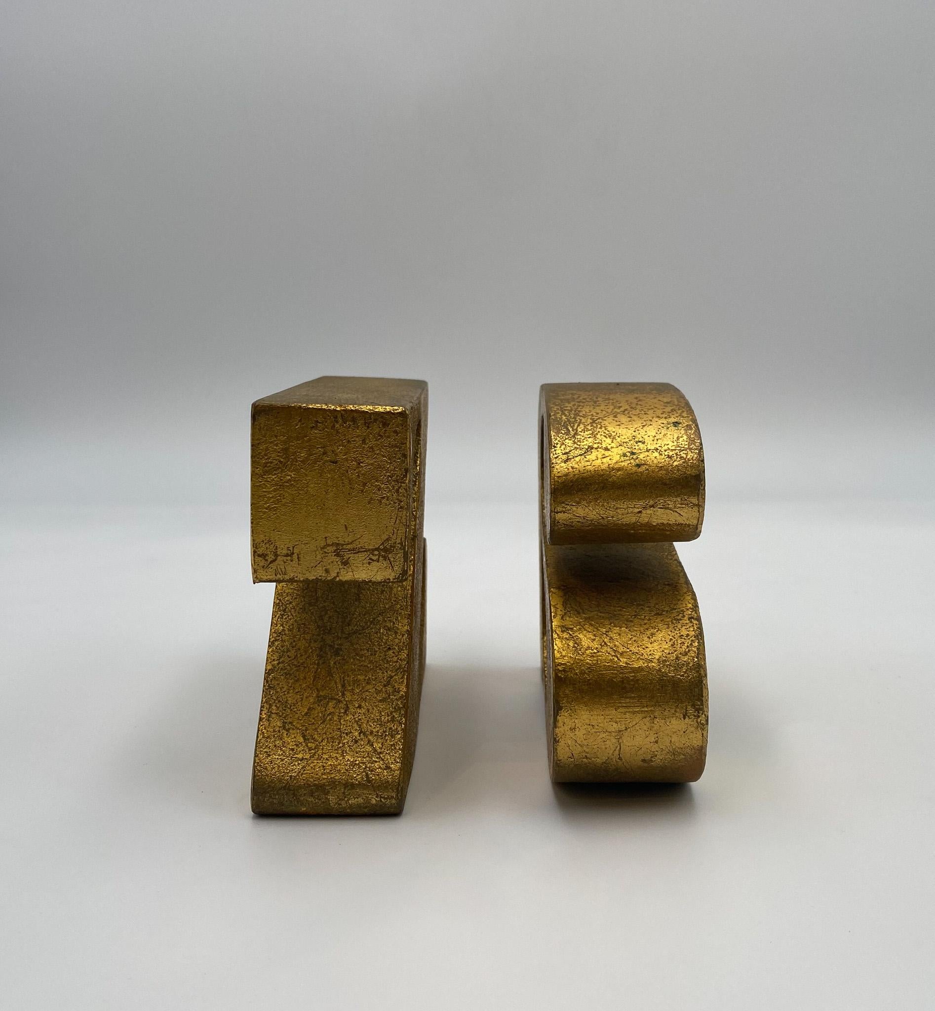 Curtis Jere Signed A to Z Bookends, United States, 1960's  For Sale 9