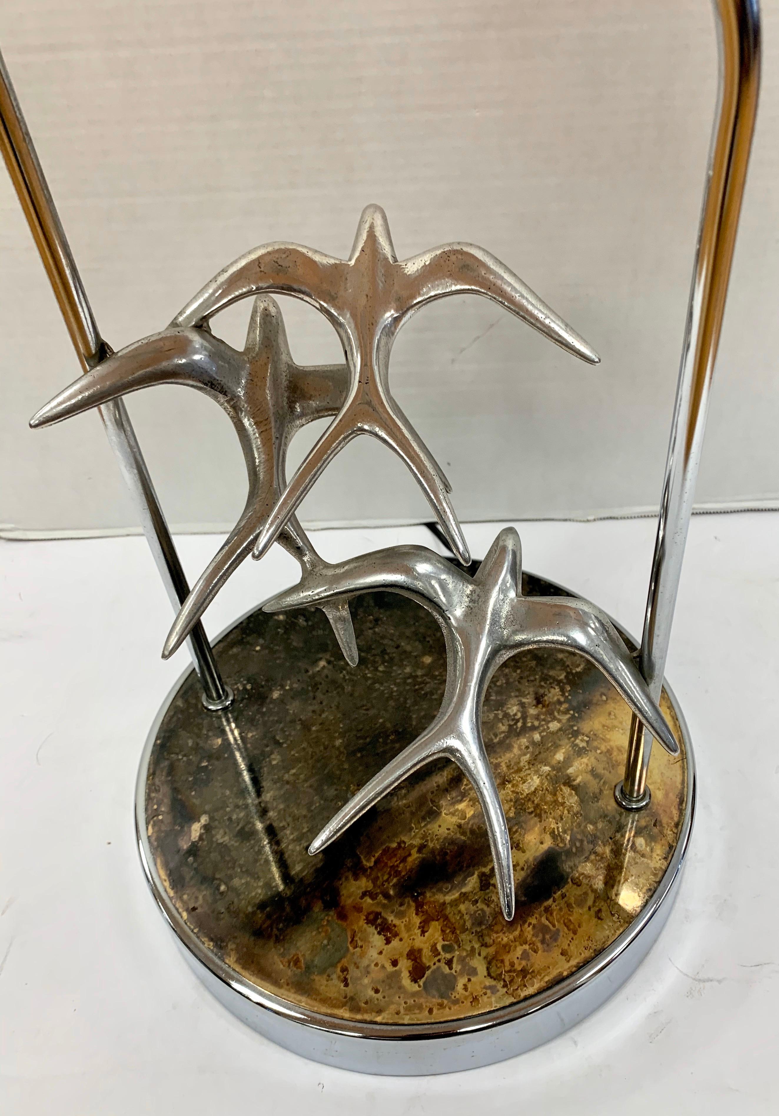 Brutalisme Lampe de table brutaliste Flock of Seagulls signée Curtis Jere en vente