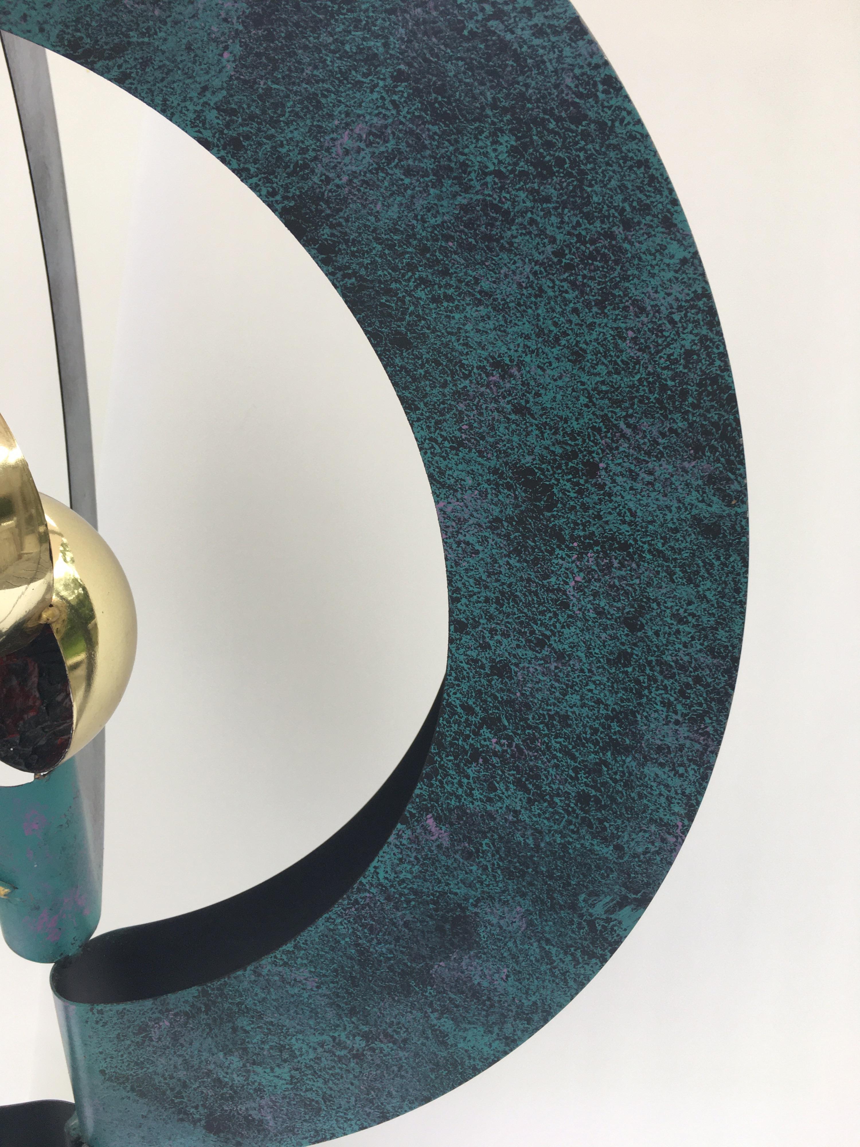 Curtis Jere Sphere and Circle Table Sculpture, 1990s 5