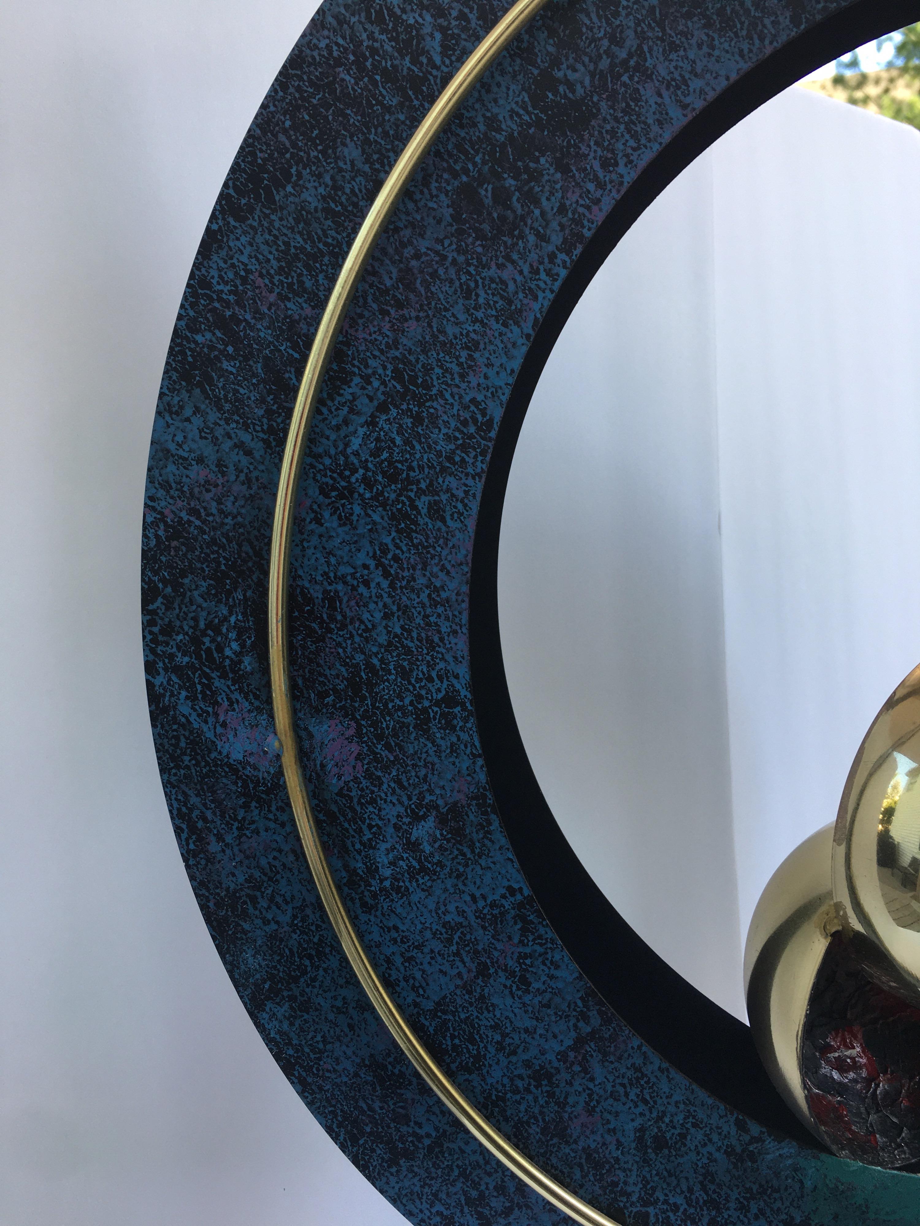 Curtis Jere Sphere and Circle Table Sculpture, 1990s In Good Condition In Lambertville, NJ