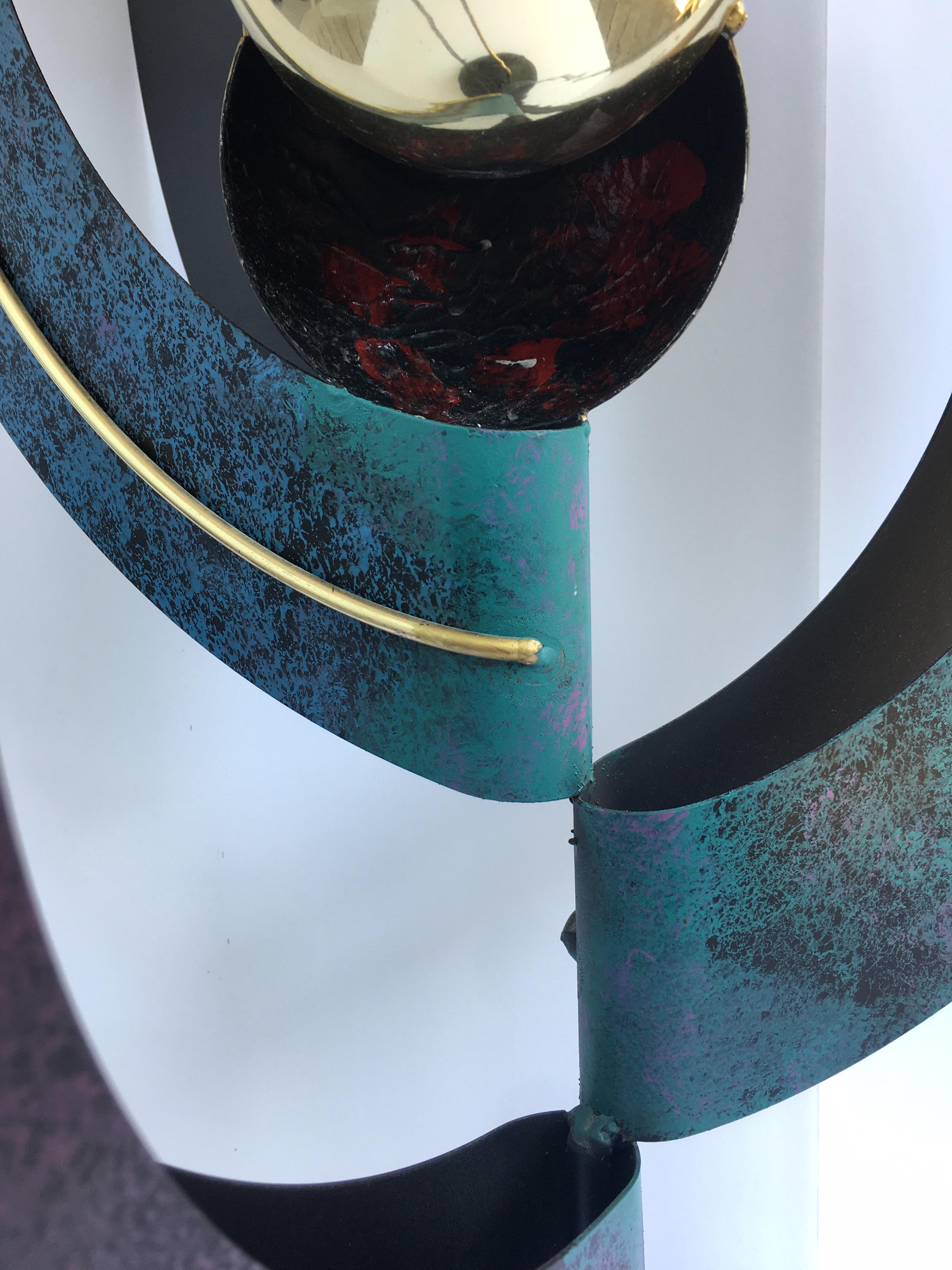 Late 20th Century Curtis Jere Sphere and Circle Table Sculpture, 1990s