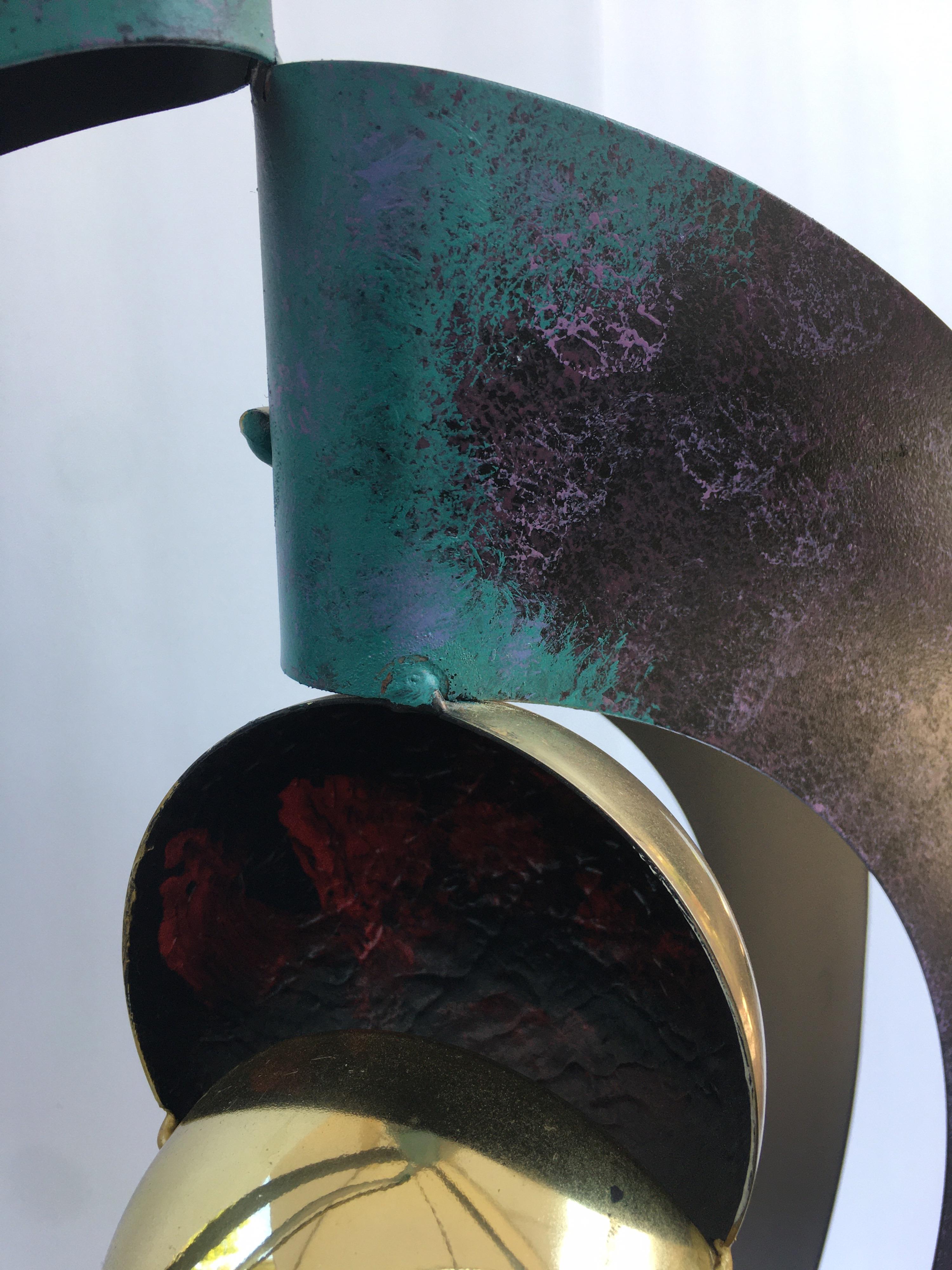 Curtis Jere Sphere and Circle Table Sculpture, 1990s 1