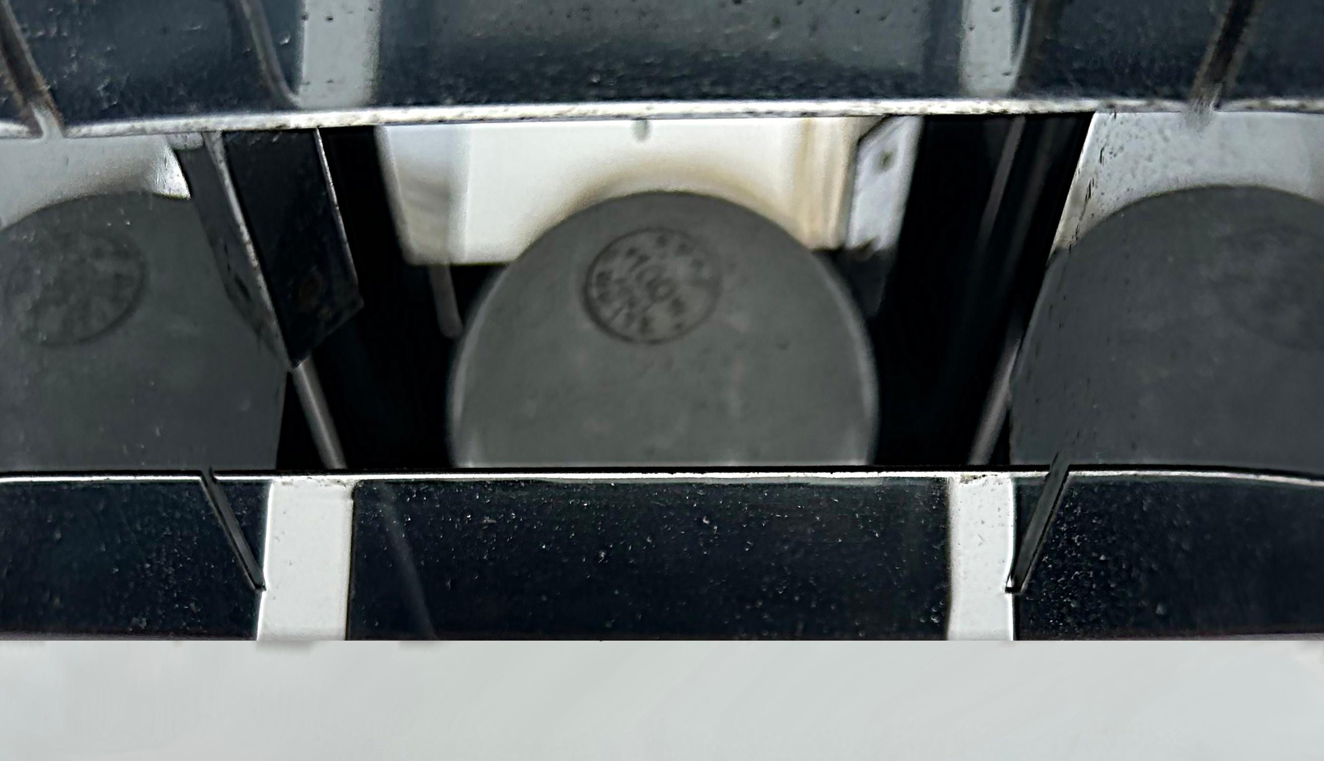 Curtis Jere Stacked Chrome Geometric Skyscraper Lamp, Signed, Working Condition For Sale 4