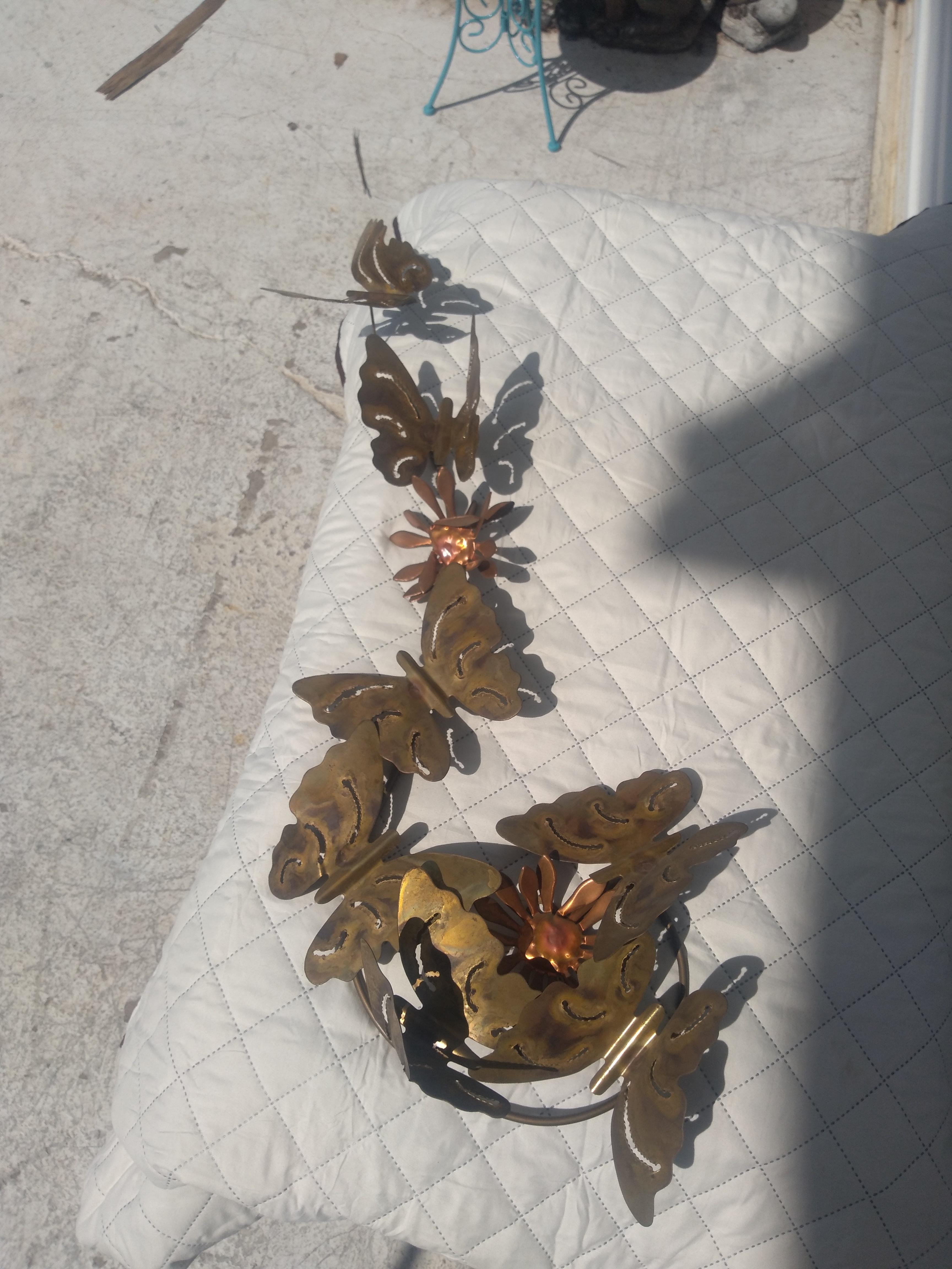 Curtis Jere Style Brass and Metal Wall Sculpture In Good Condition For Sale In Pasadena, TX