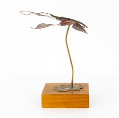 Curtis Jere Style Mid Century Copper Butterfly Sculpture