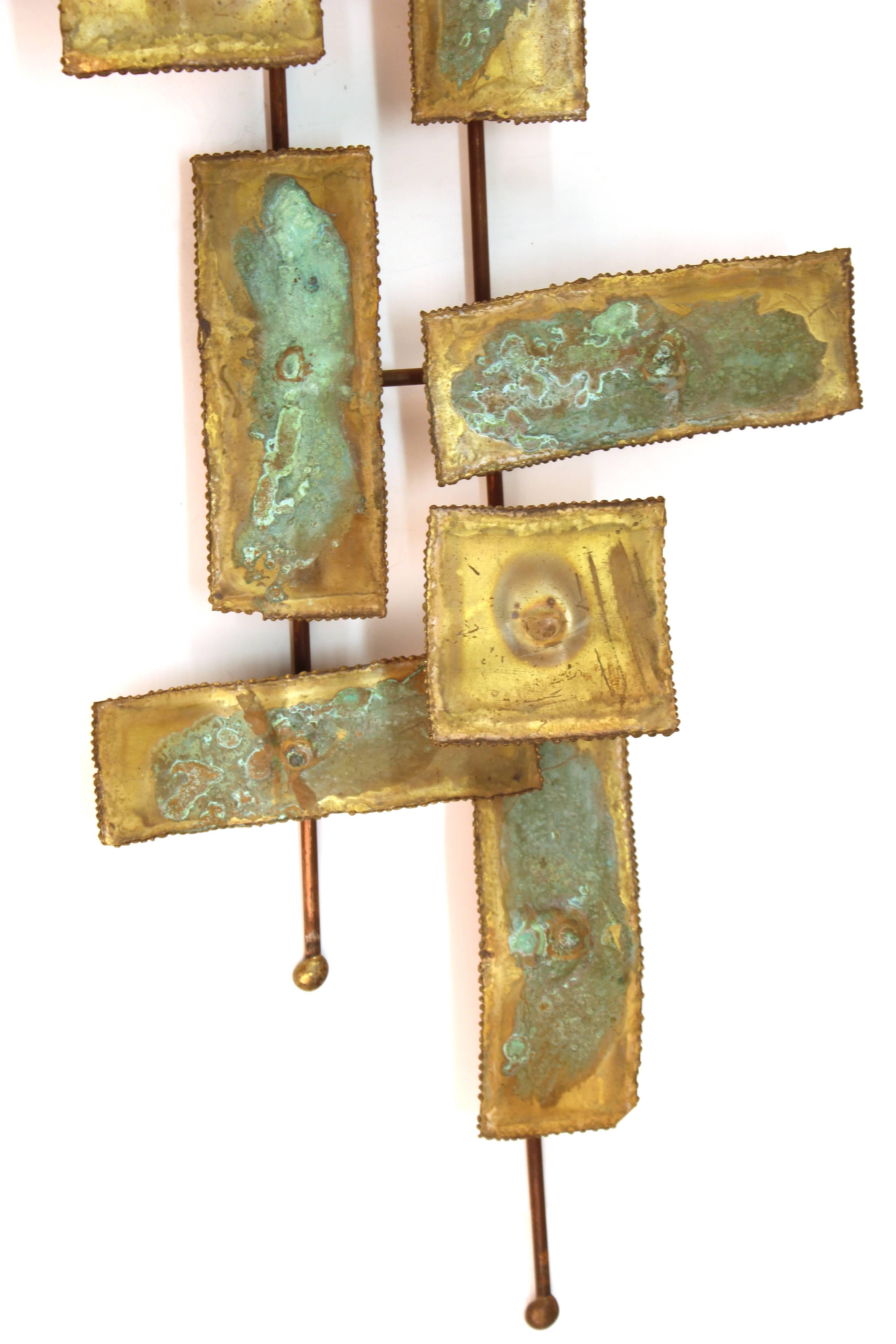 Curtis Jere Style Mid-Century Modern Metal Wall Sculpture 3